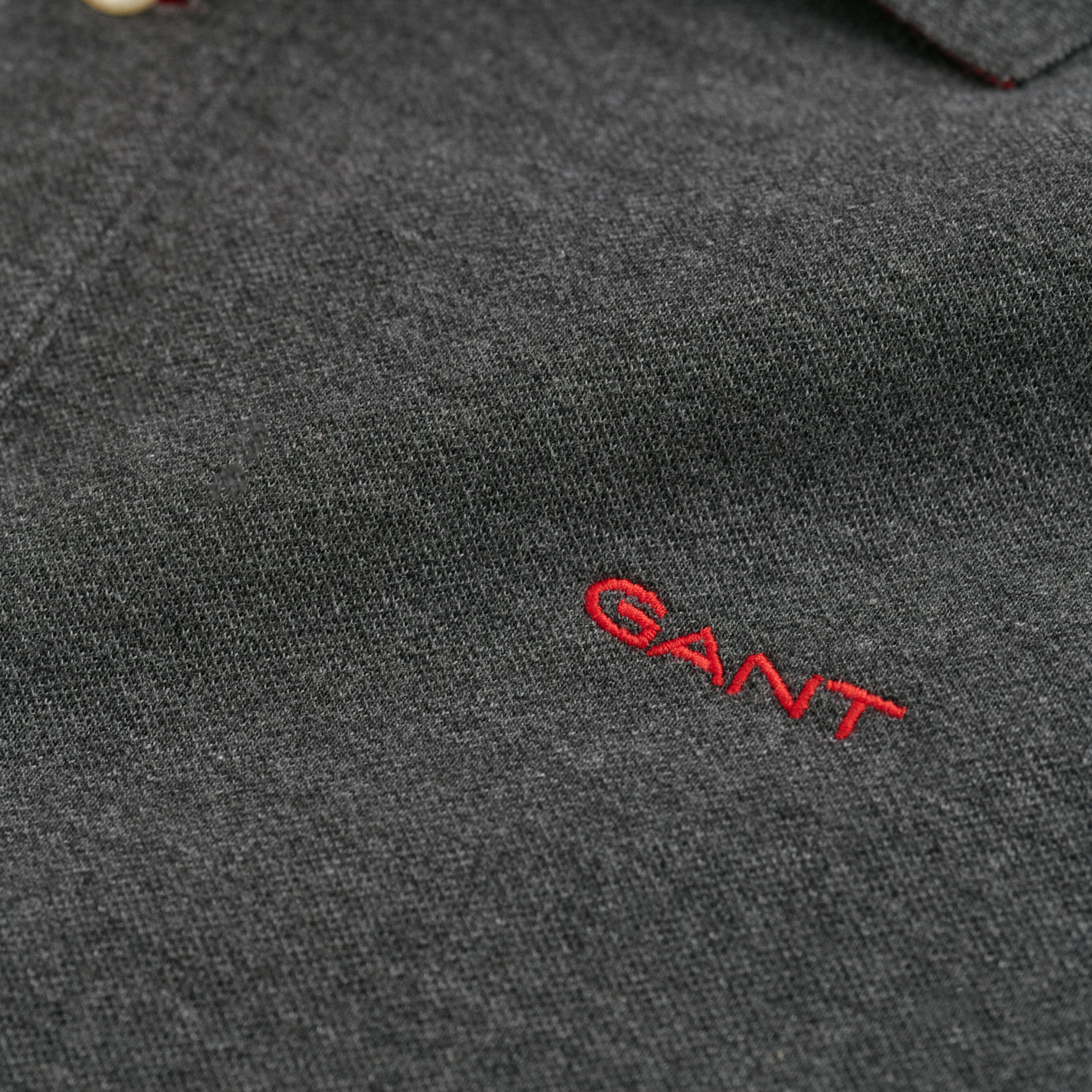 Gant Erkek Gri Regular Fit Polo