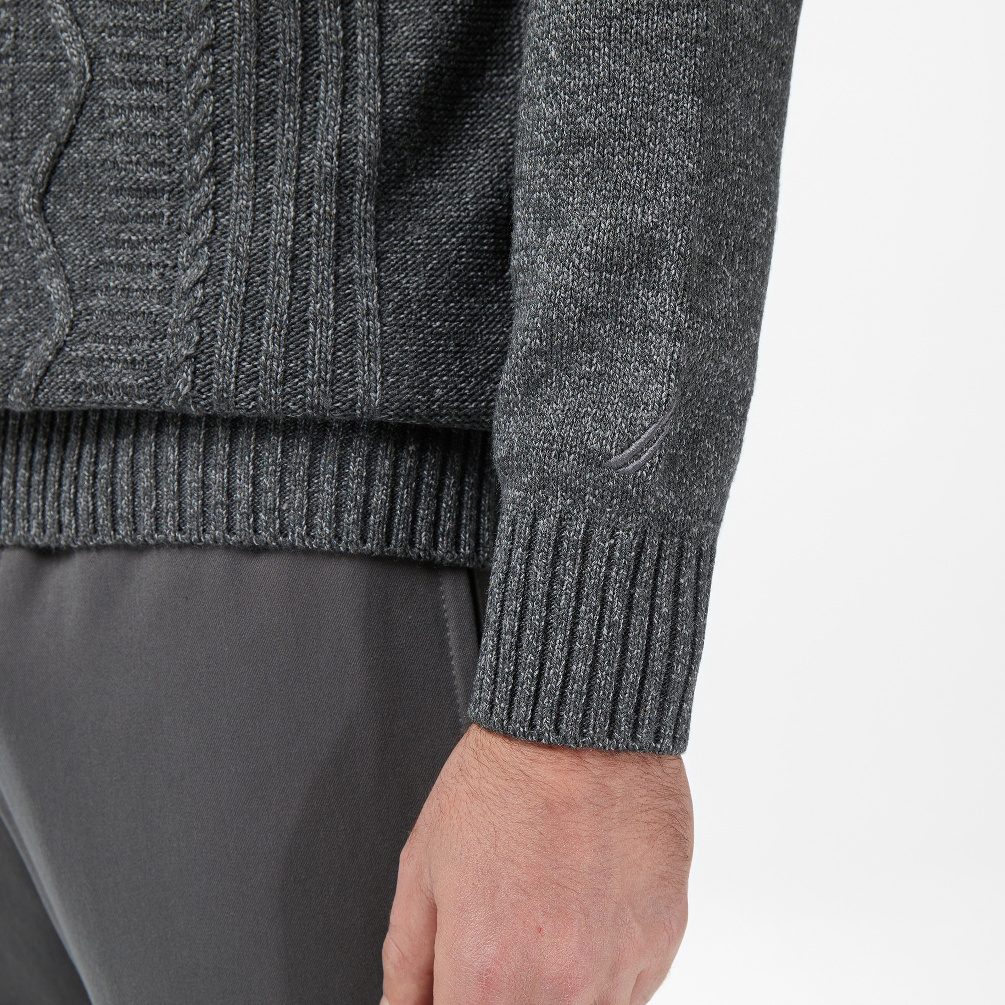 Nautica Erkek Gri Triko