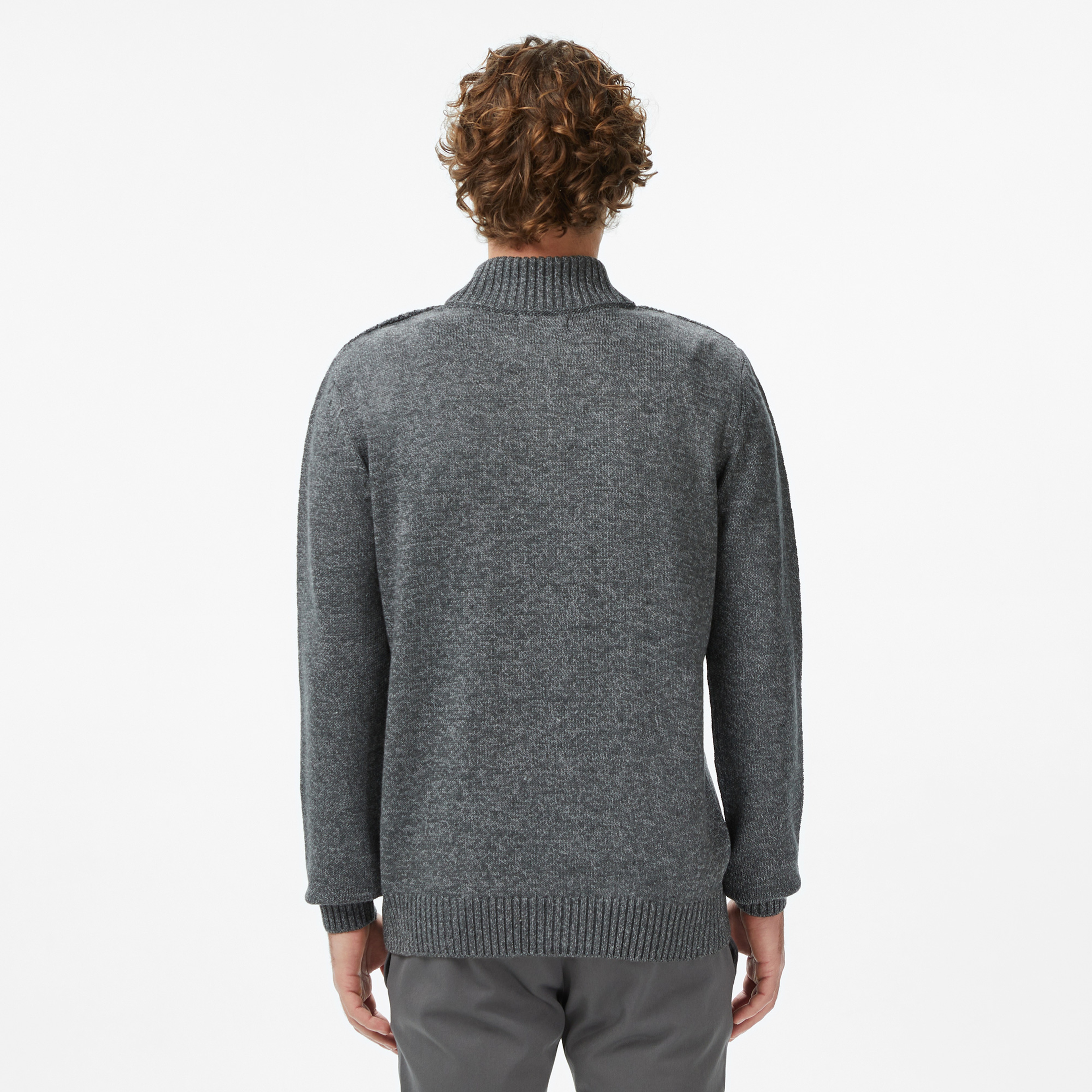 Nautica Erkek Gri Triko