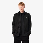 Lacoste Paris Piqué Zip Front Track Erkek Siyah Ceket