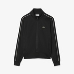 Lacoste Paris Piqué Zip Front Track Erkek Siyah Ceket