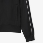 Lacoste Paris Piqué Zip Front Track Erkek Siyah Ceket