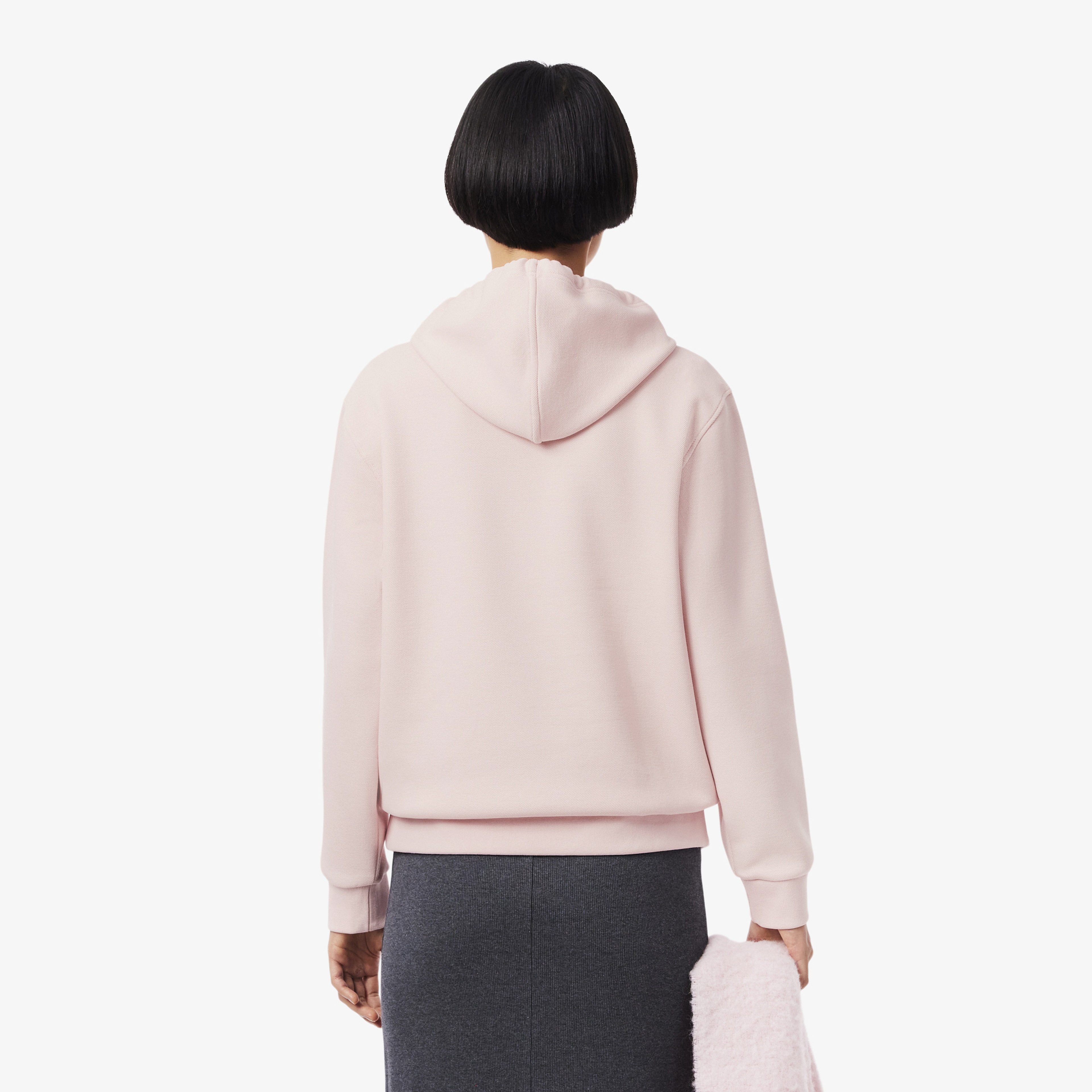 Kadın Relaxed Fit Kapüşonlu Pembe Sweatshirt