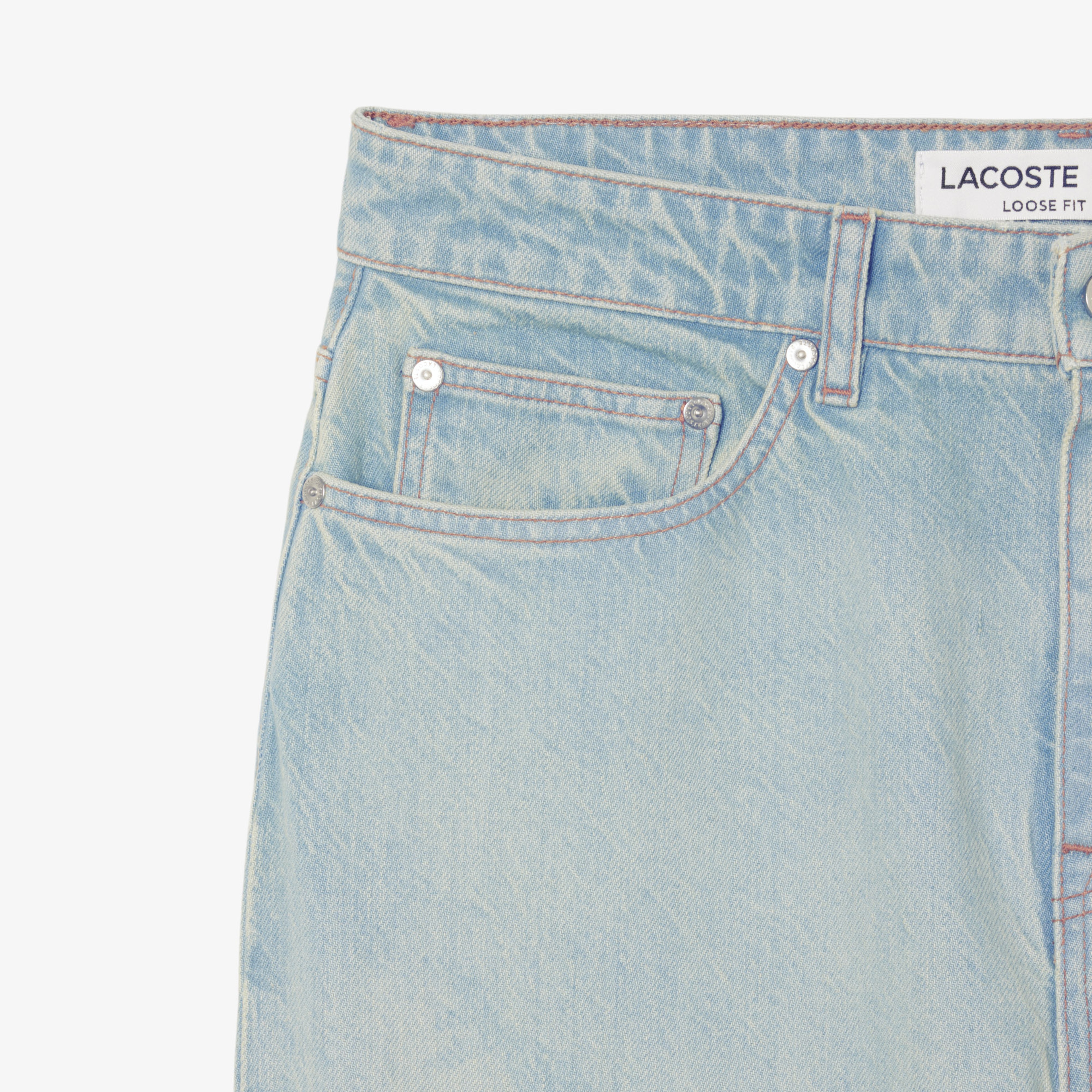 Erkek Straight Fit Baskılı Mavi Jean Pantolon