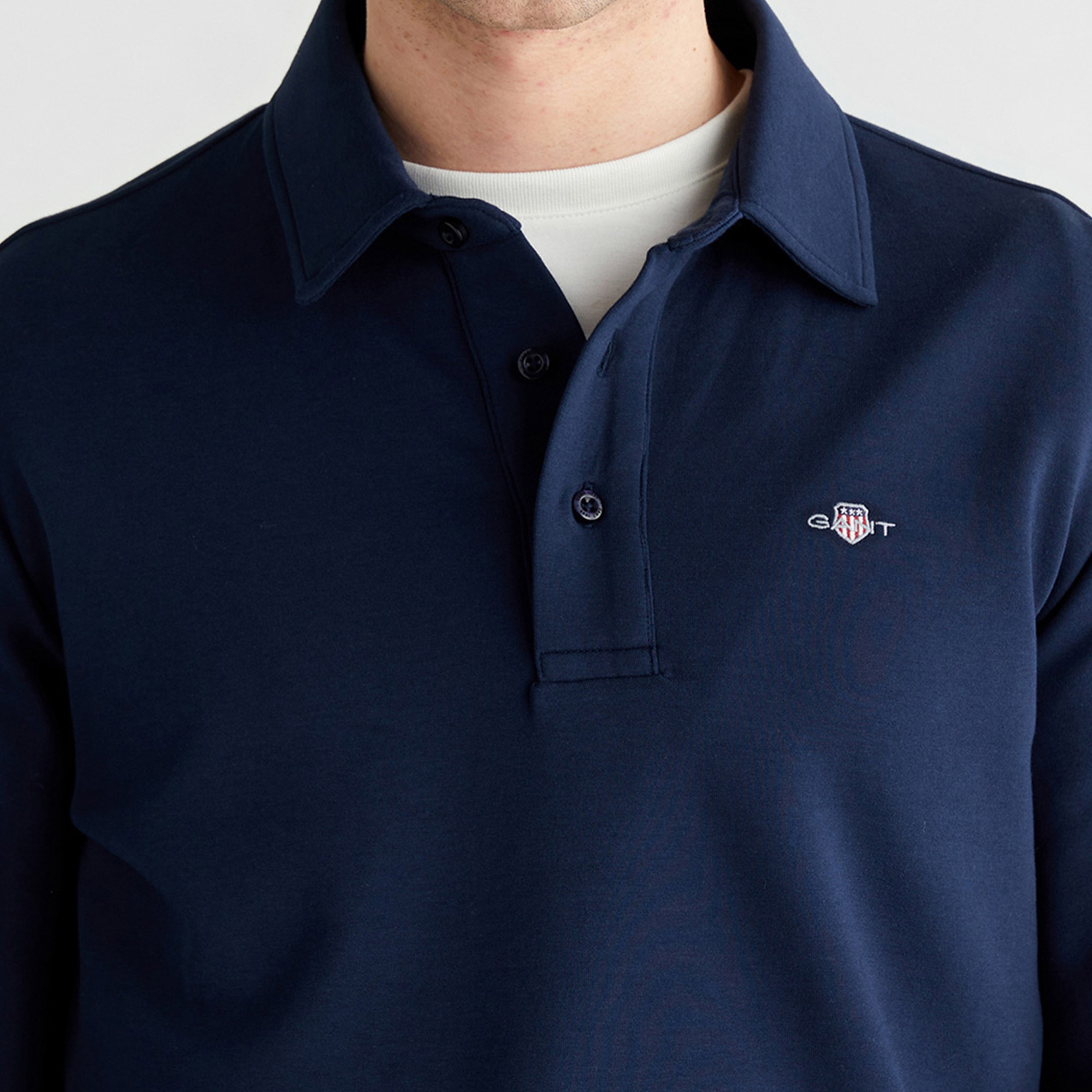 GANT Erkek Lacivert Regular Fit Polo Yaka Polo