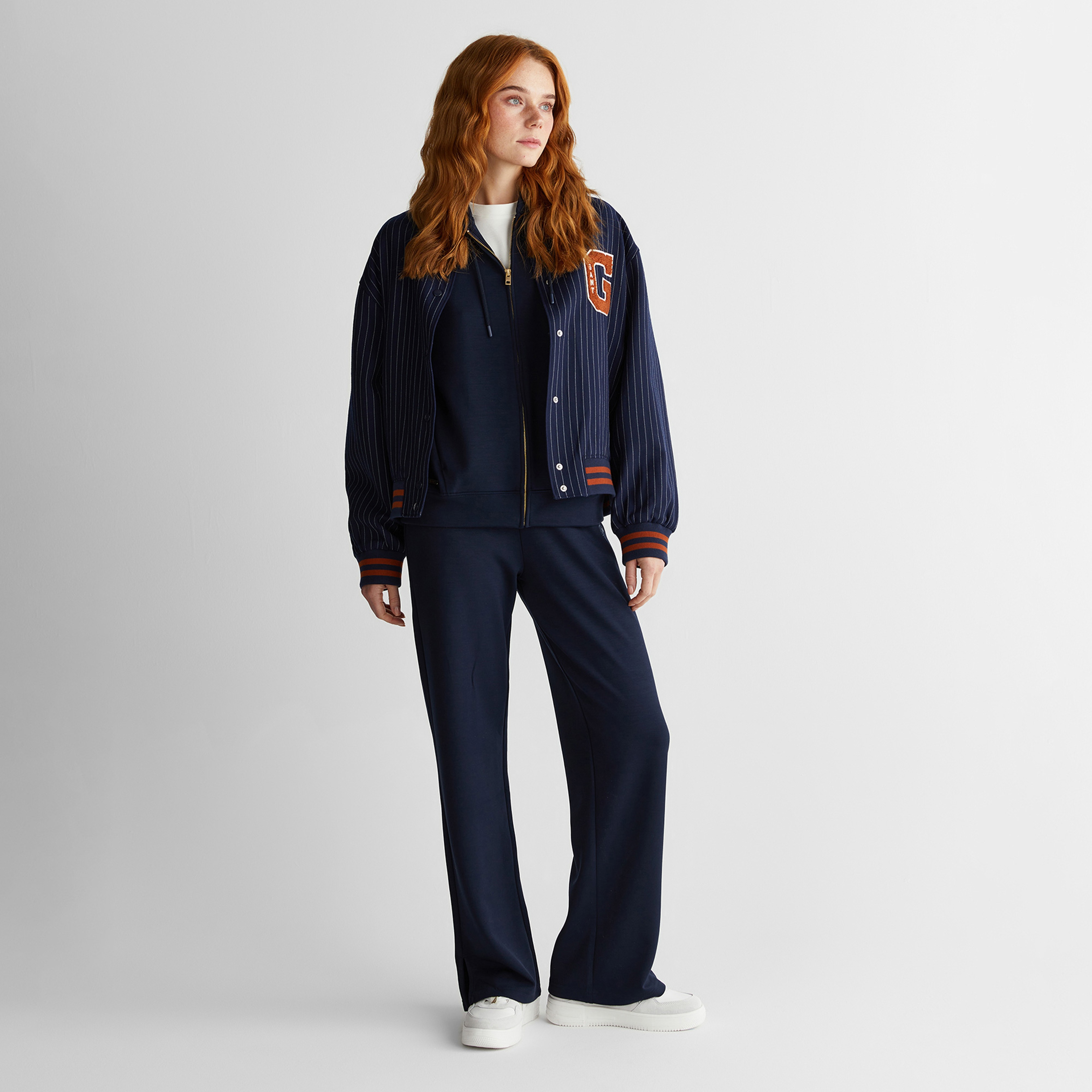 GANT Kadın Lacivert Standart Fit  Eşofman Altı