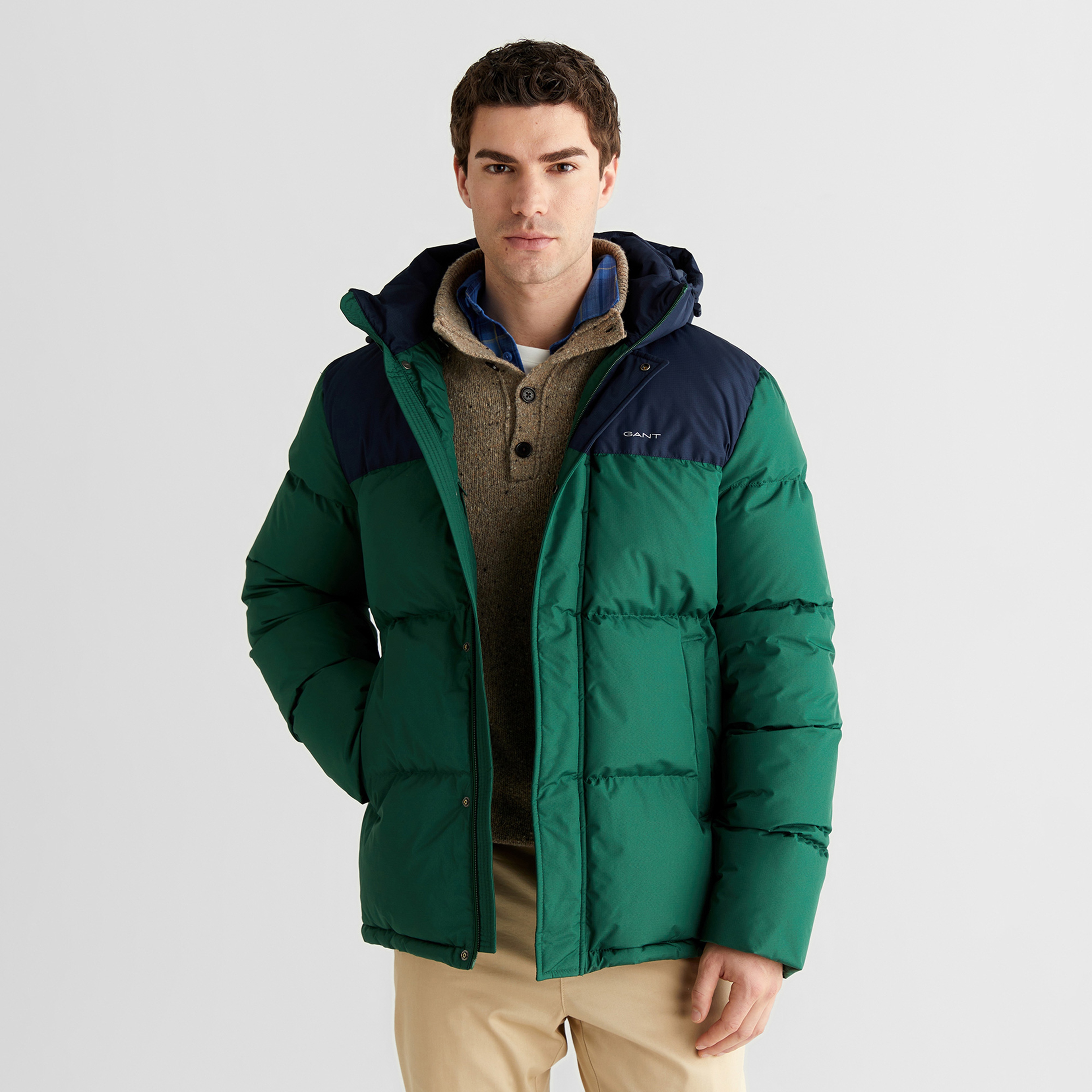 GANT Erkek Lacivert Regular Fit Fermuarlı Mont