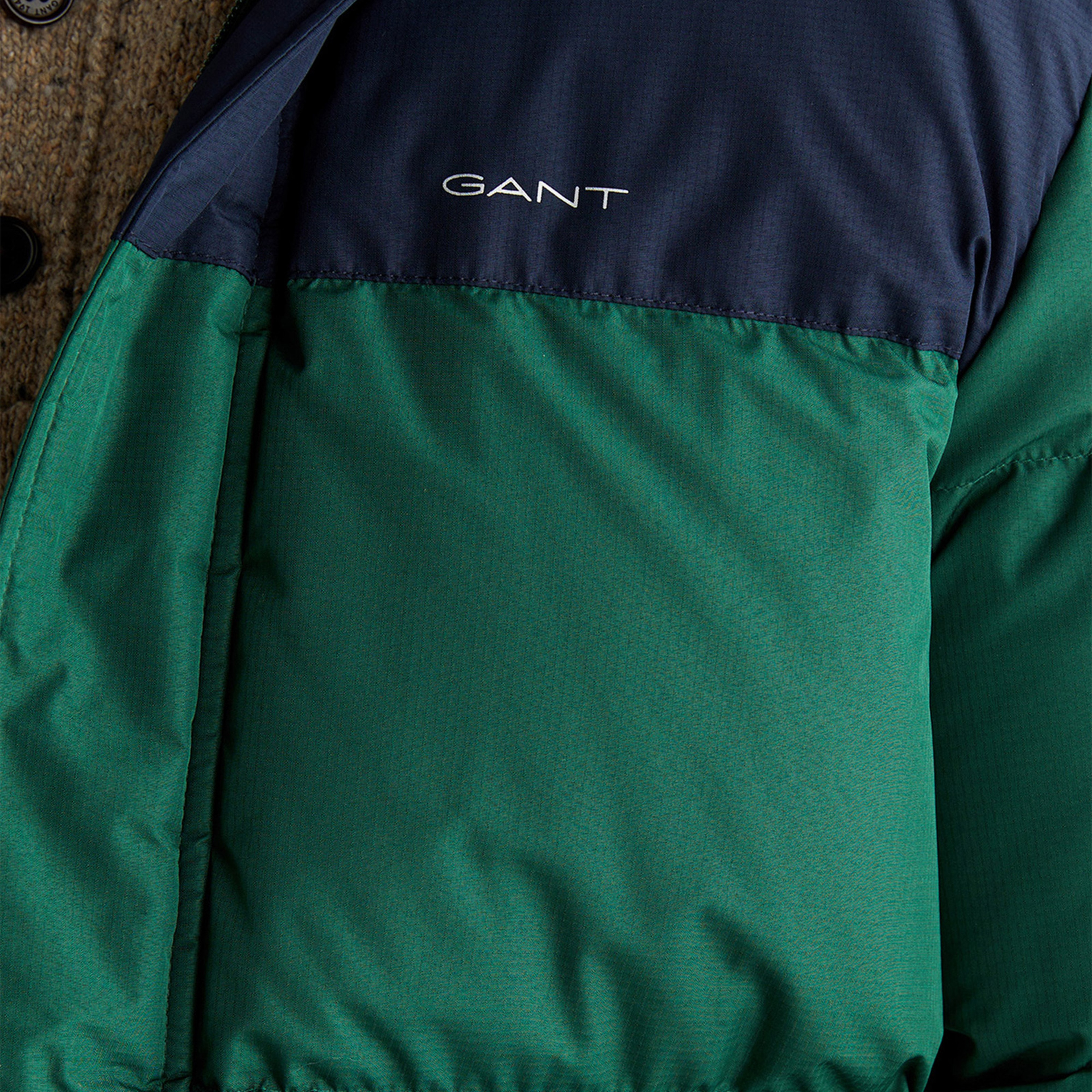 GANT Erkek Lacivert Regular Fit Fermuarlı Mont