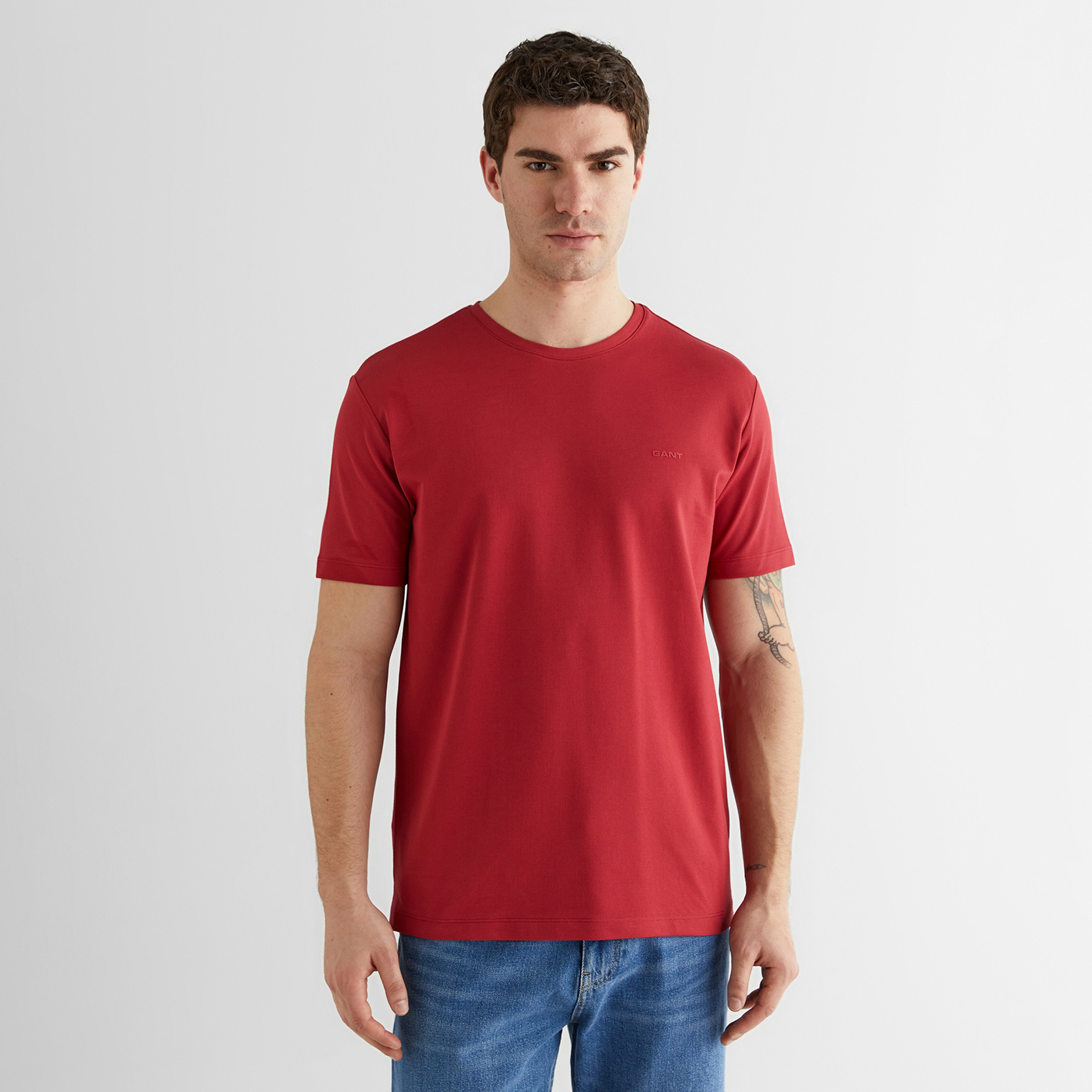 GANT Erkek Kırmızı Kısa Kollu T-Shirt