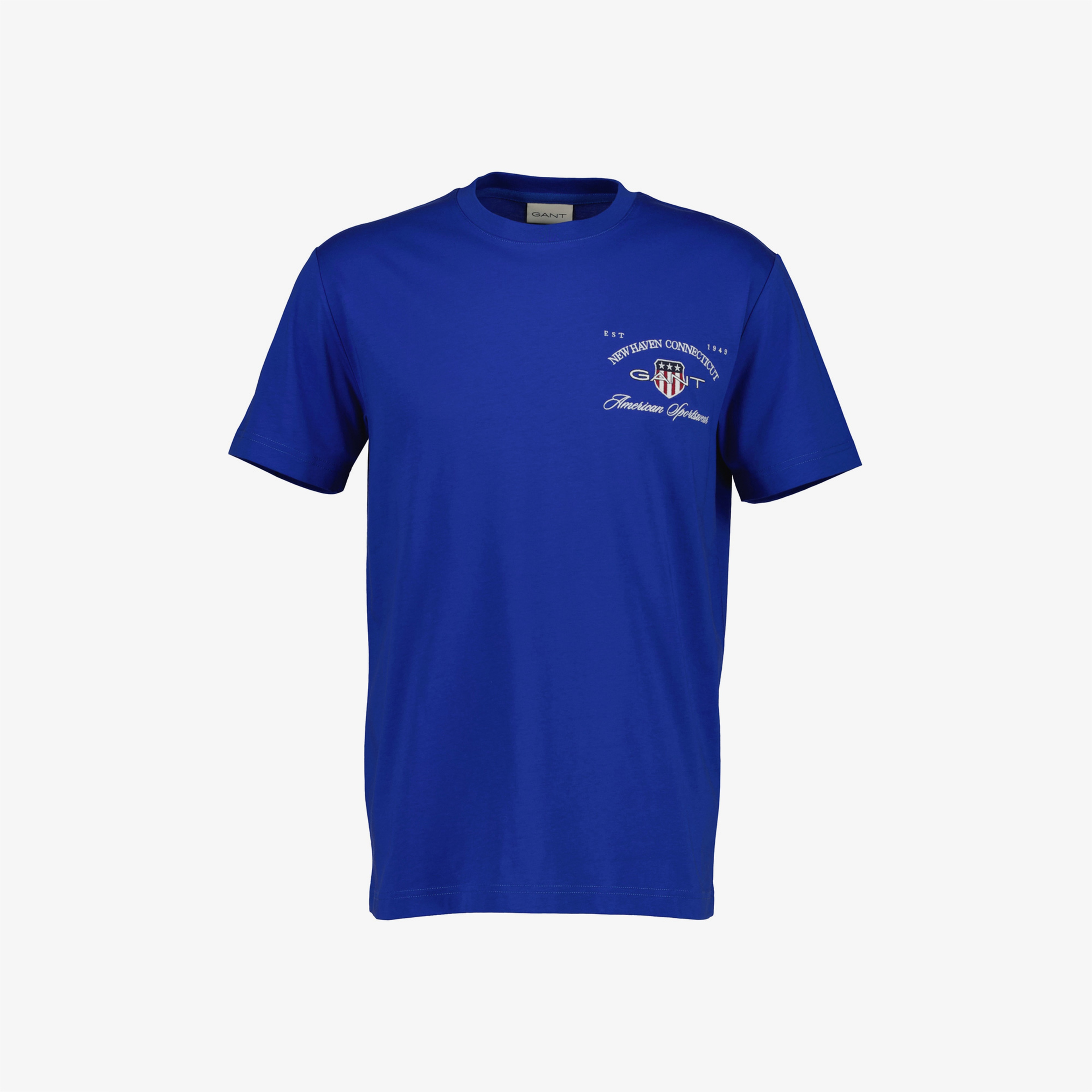 GANT Erkek Mavi Kısa Kollu T-Shirt