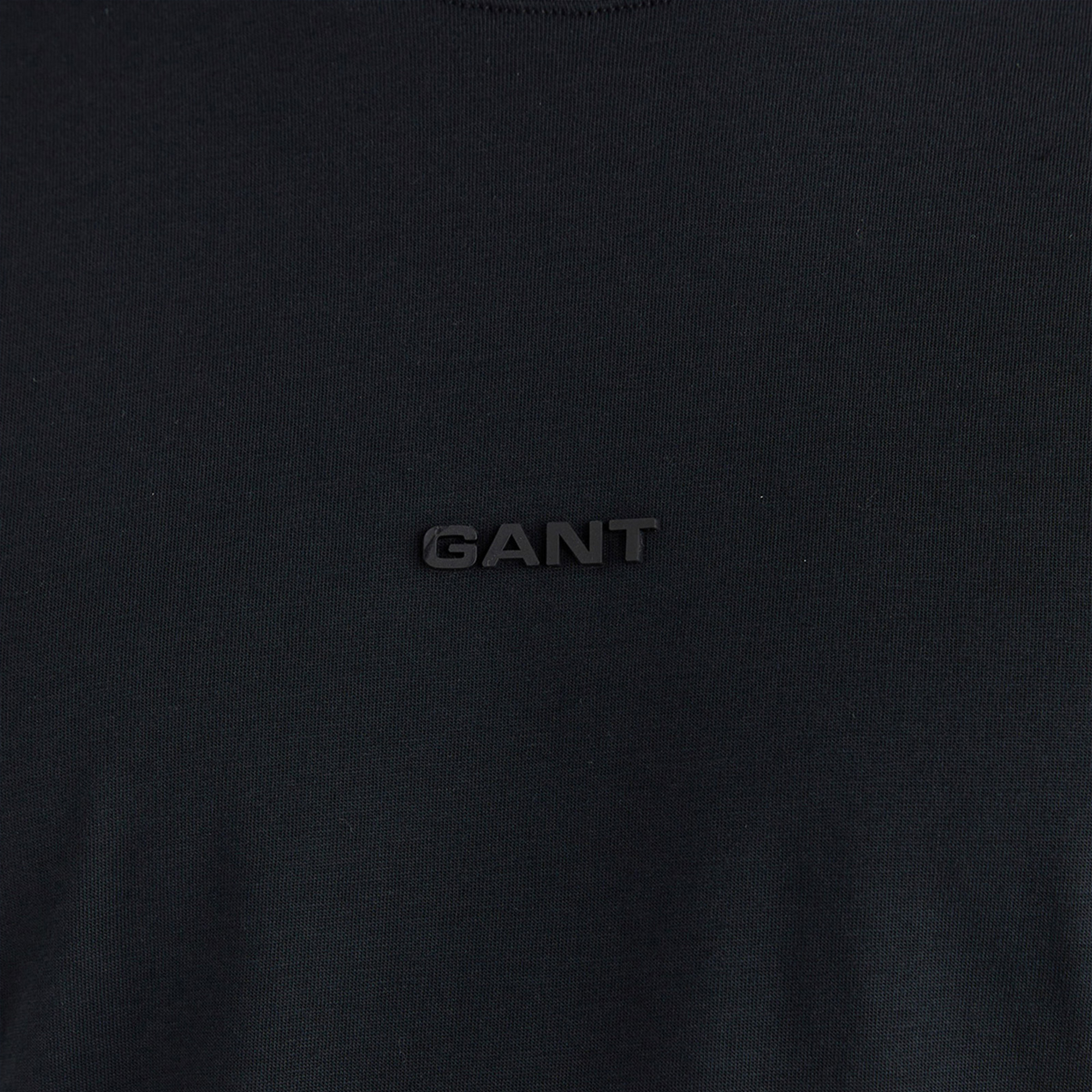 GANT Erkek Siyah Kısa Kollu T-Shirt