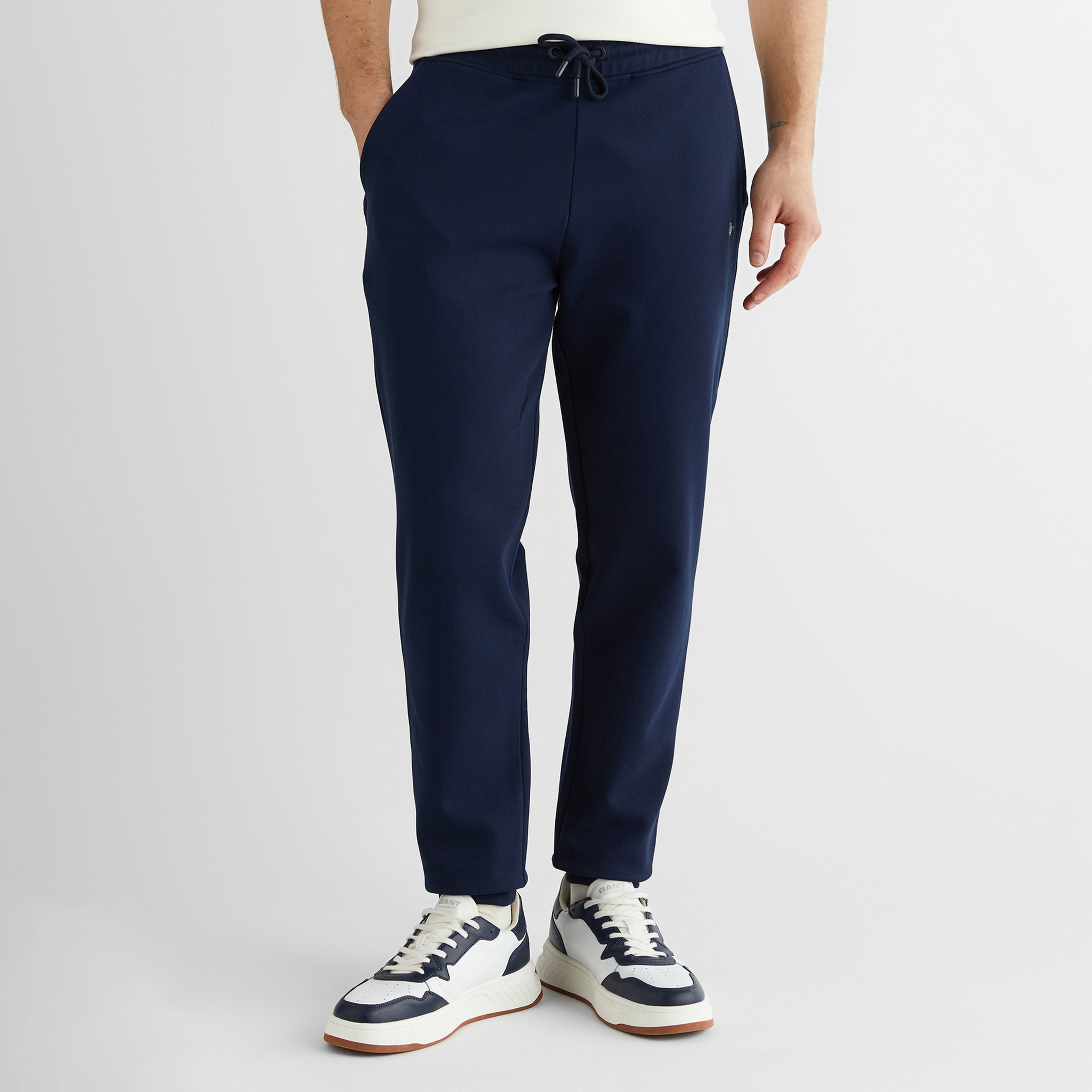 GANT Erkek Lacivert Regular Fit Logolu Eşofman Altı