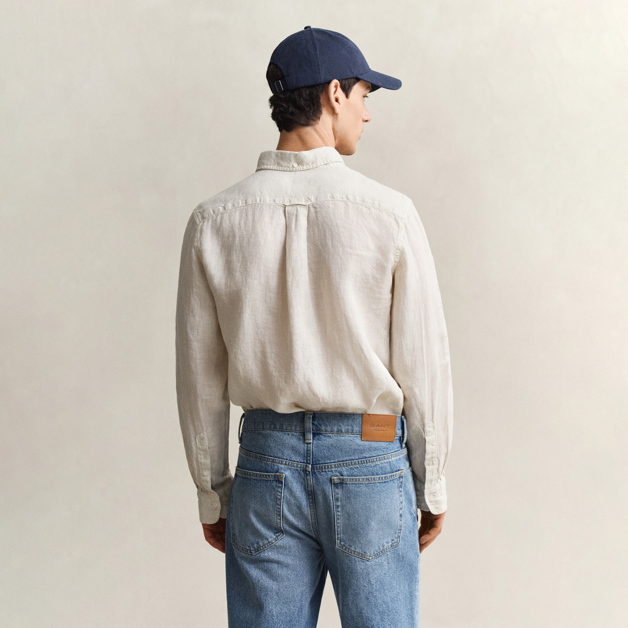 GANT Erkek Bej Regular Fit Gömlek