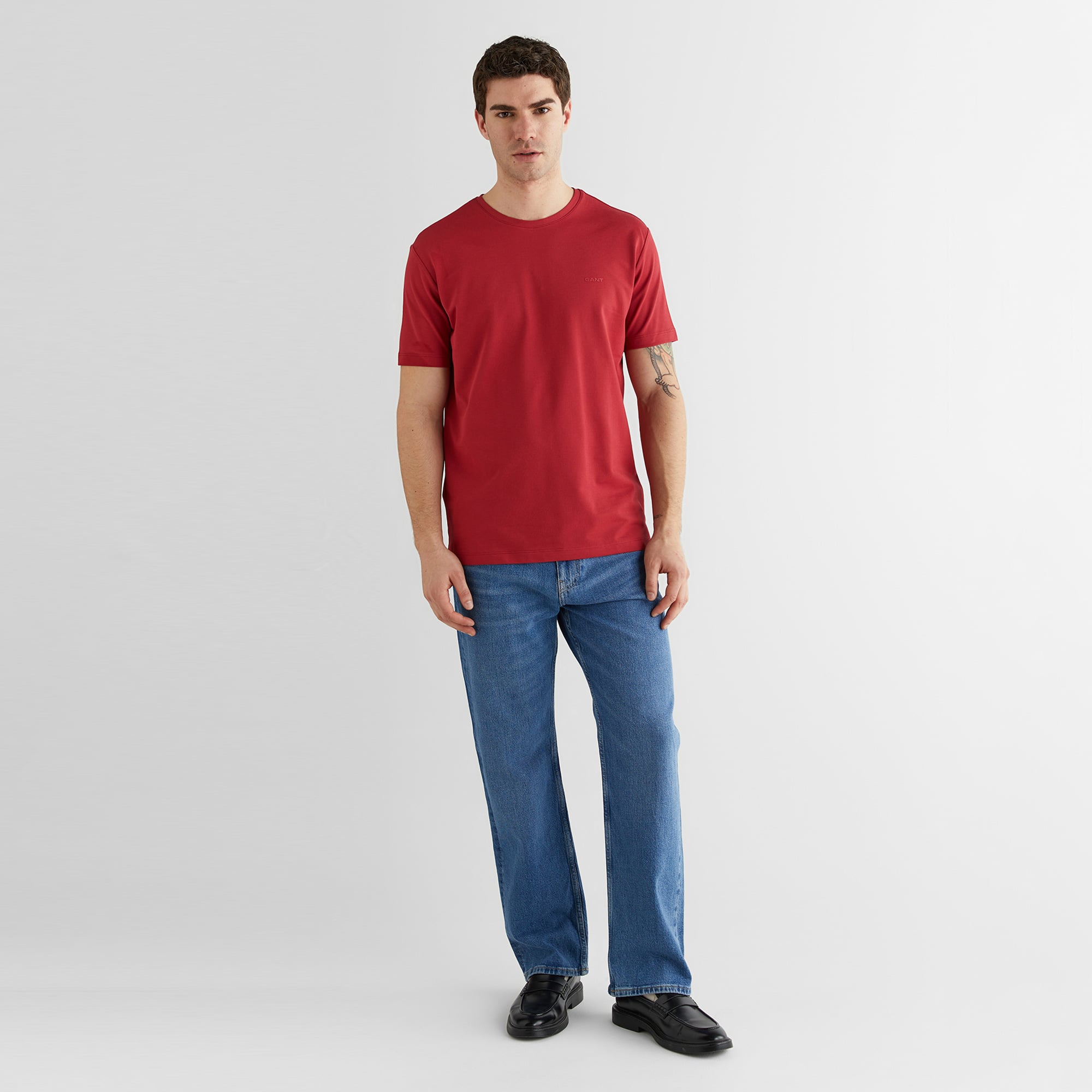 GANT Erkek Kırmızı Kısa Kollu T-Shirt