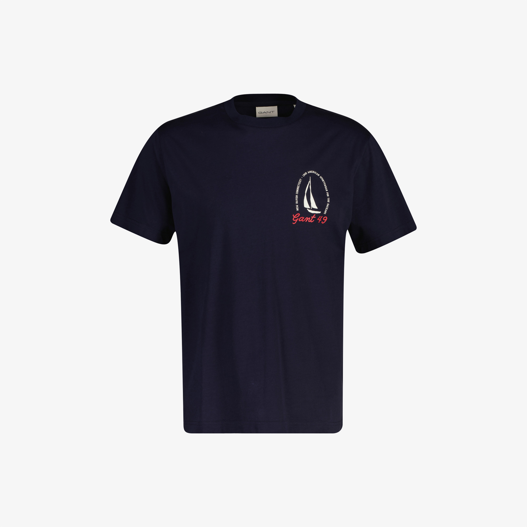 GANT Erkek Lacivert Kısa Kollu T-Shirt