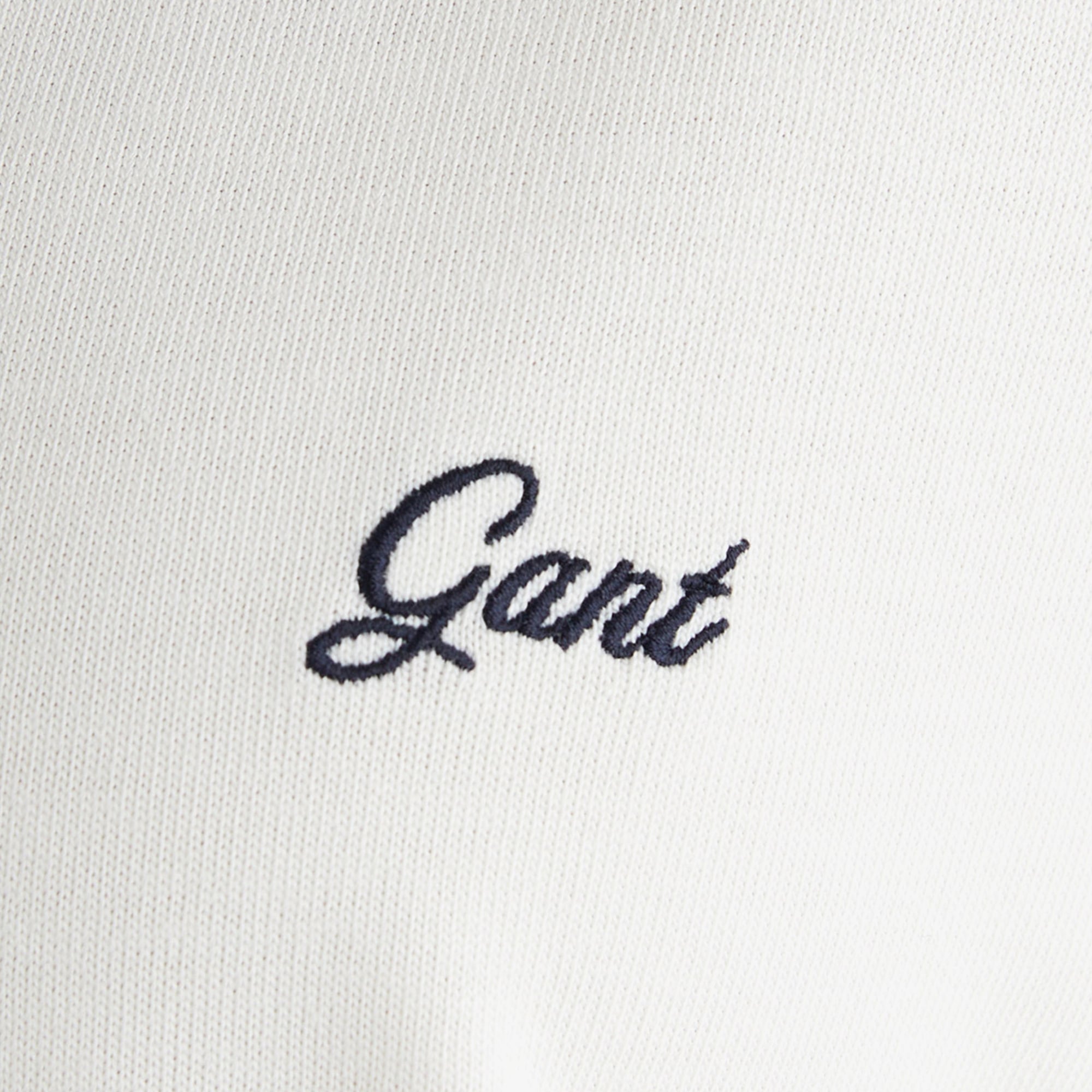 GANT Kadın Beyaz Bisiklet Yaka Regular Fit T-Shirt