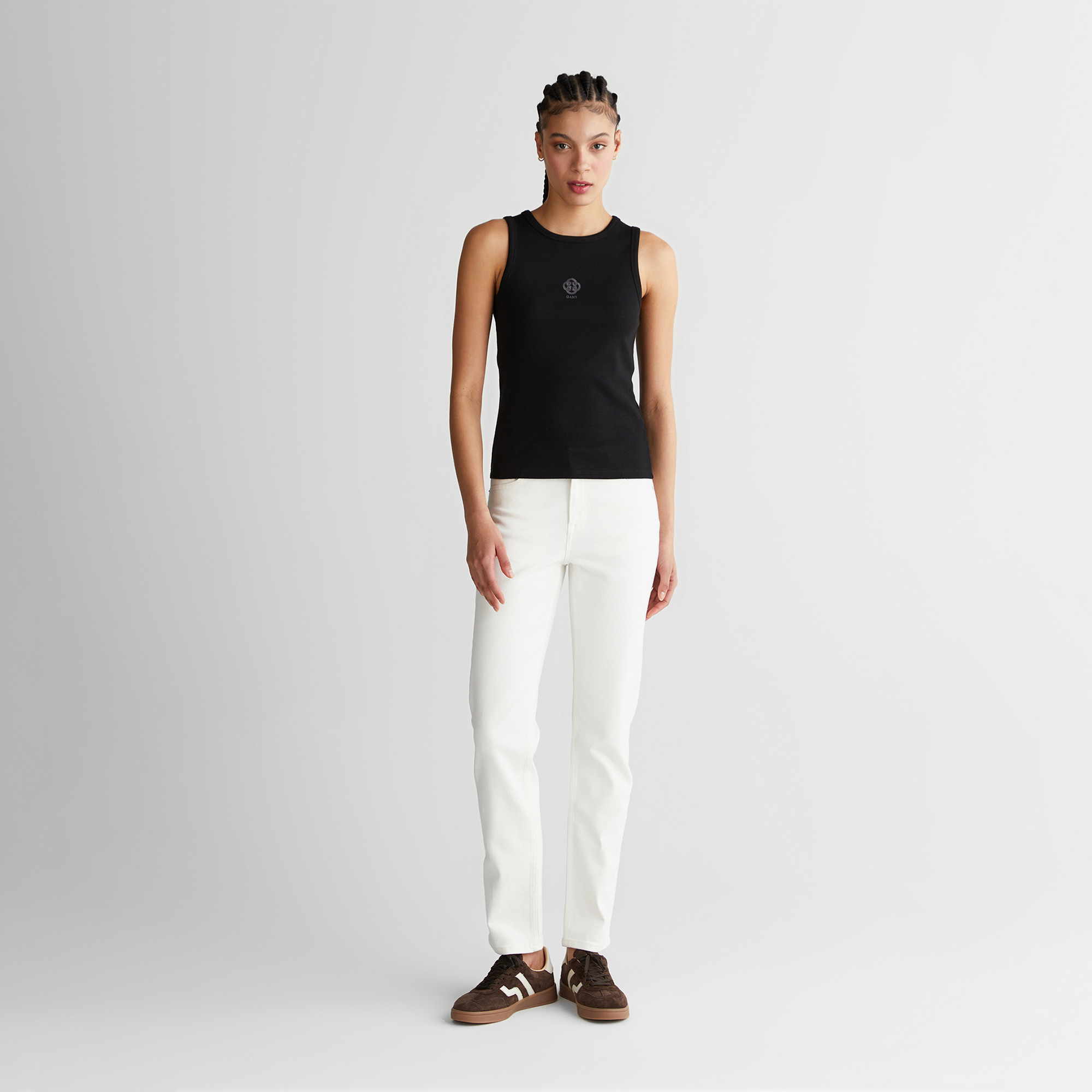 GANT Kadın Beyaz Regular Fit Jean