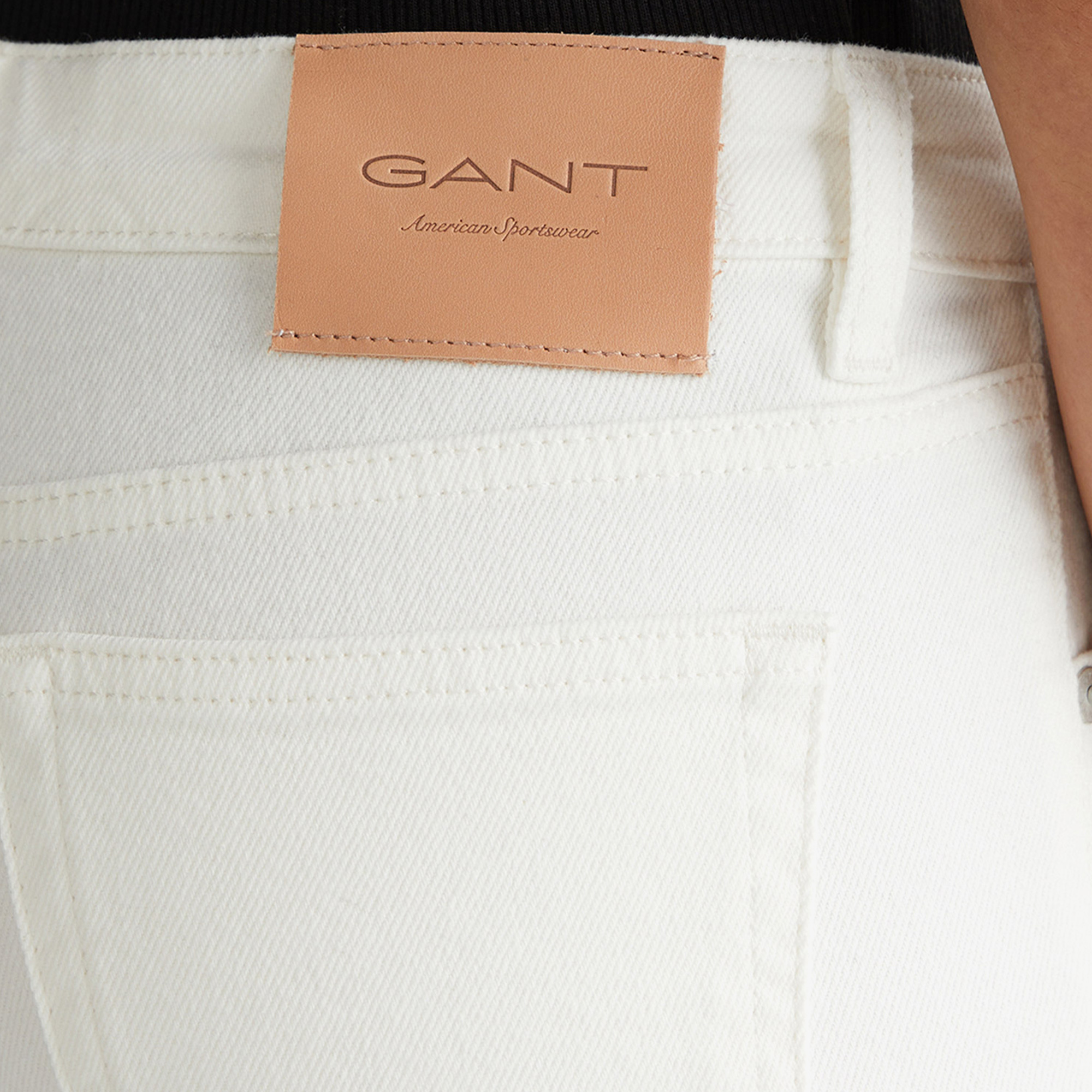GANT Kadın Beyaz Regular Fit Jean