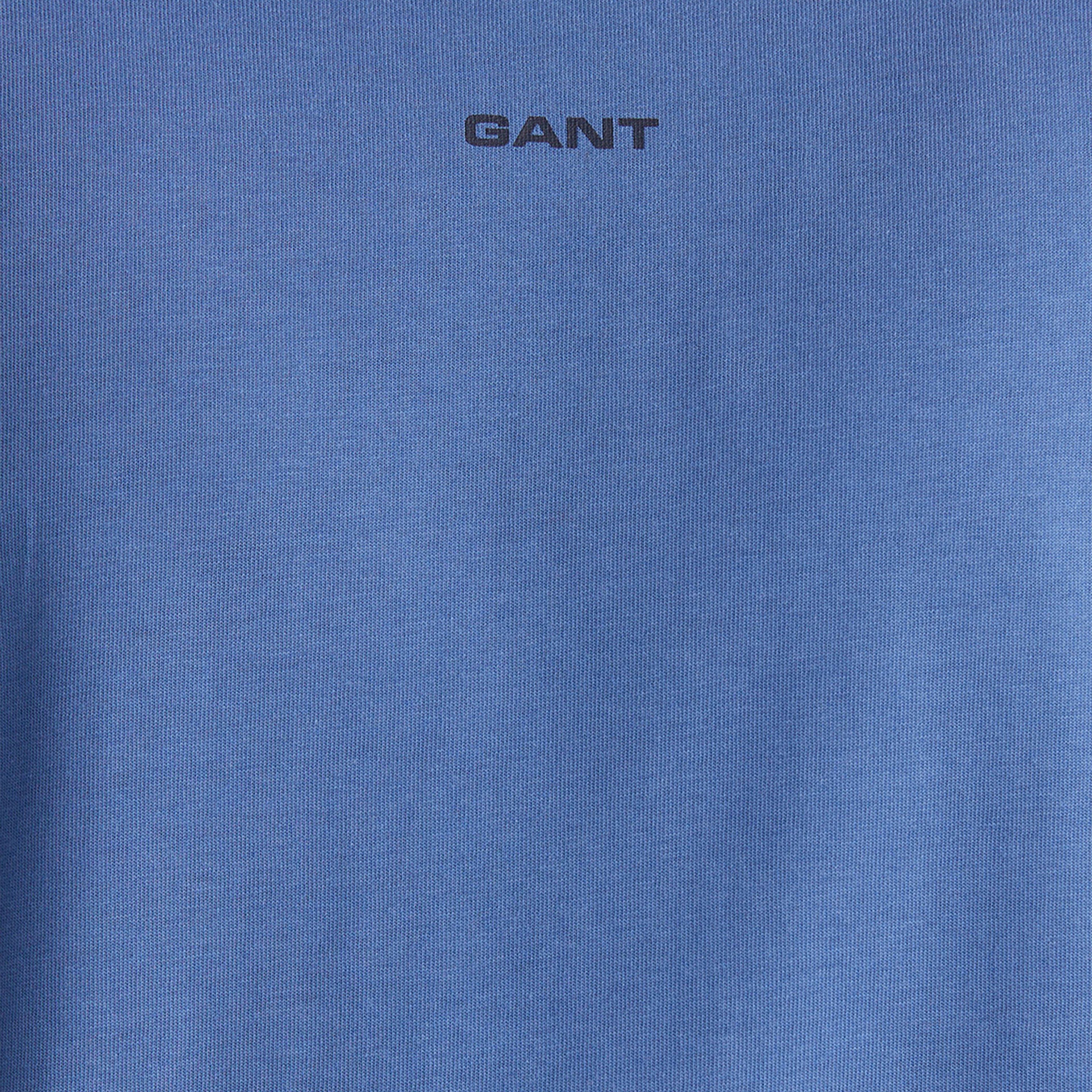 GANT Erkek Mavi Kısa Kollu T-Shirt