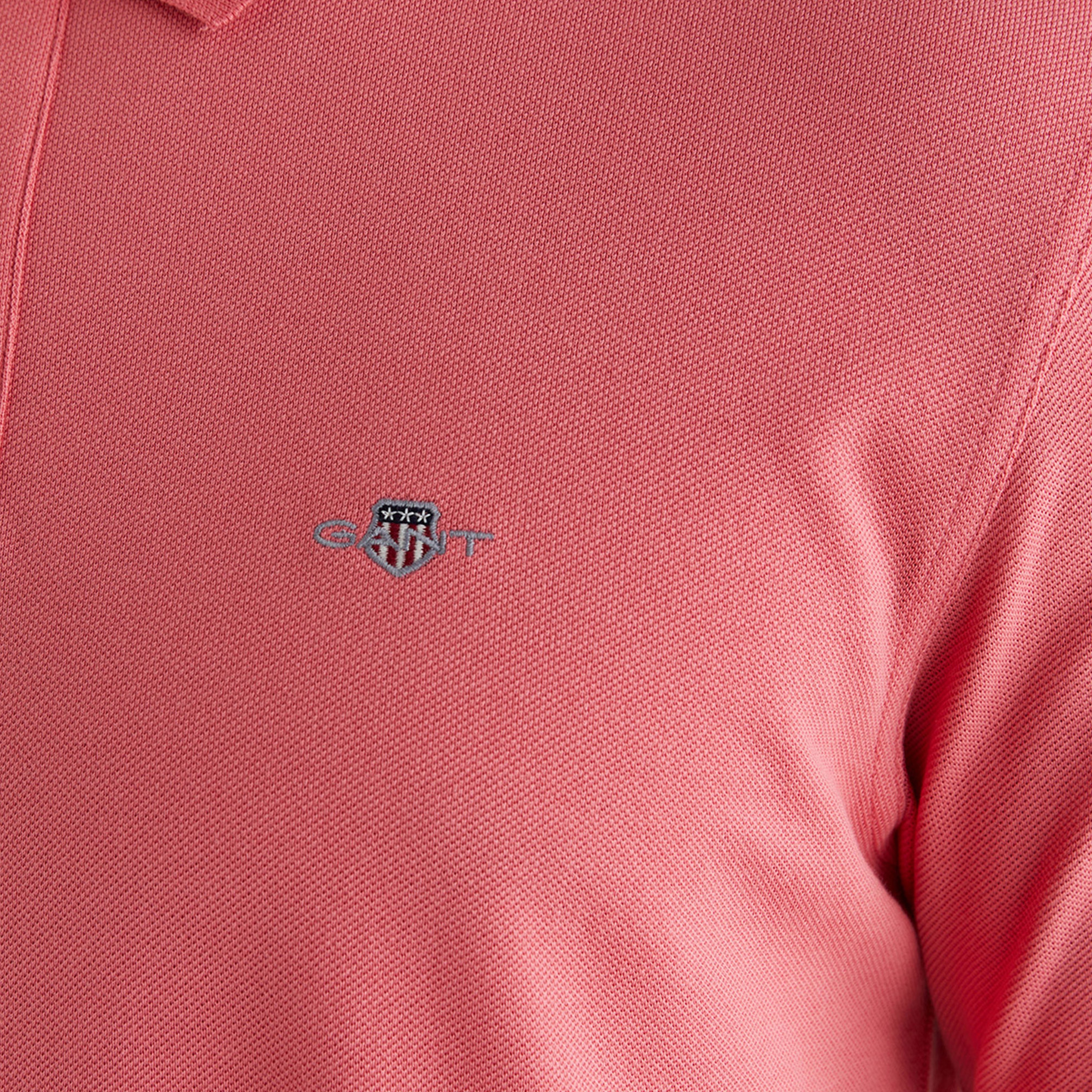 GANT Erkek Pembe Regular Fit Logolu Polo Yaka T-Shirt