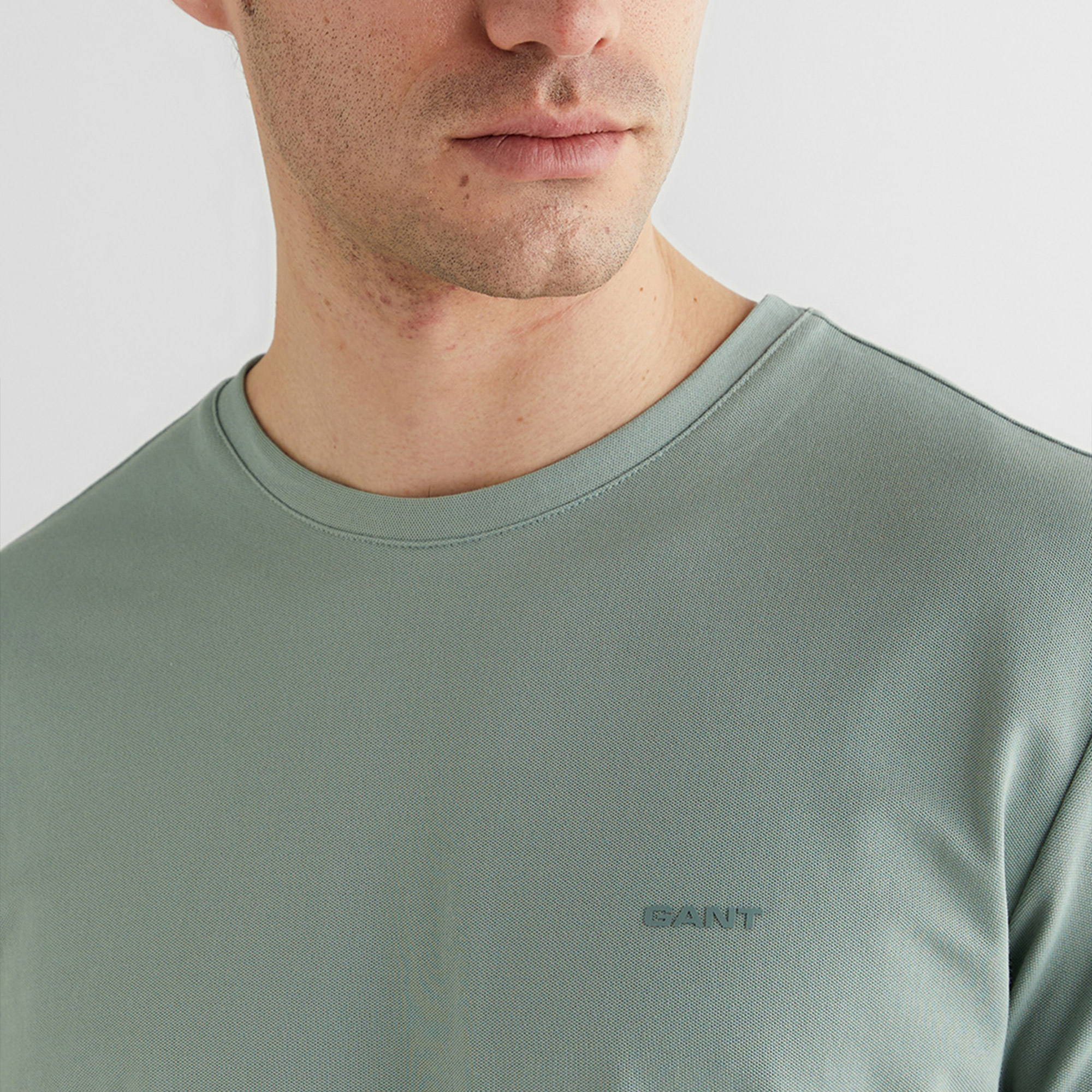 GANT Erkek Yeşil Kısa Kollu T-Shirt