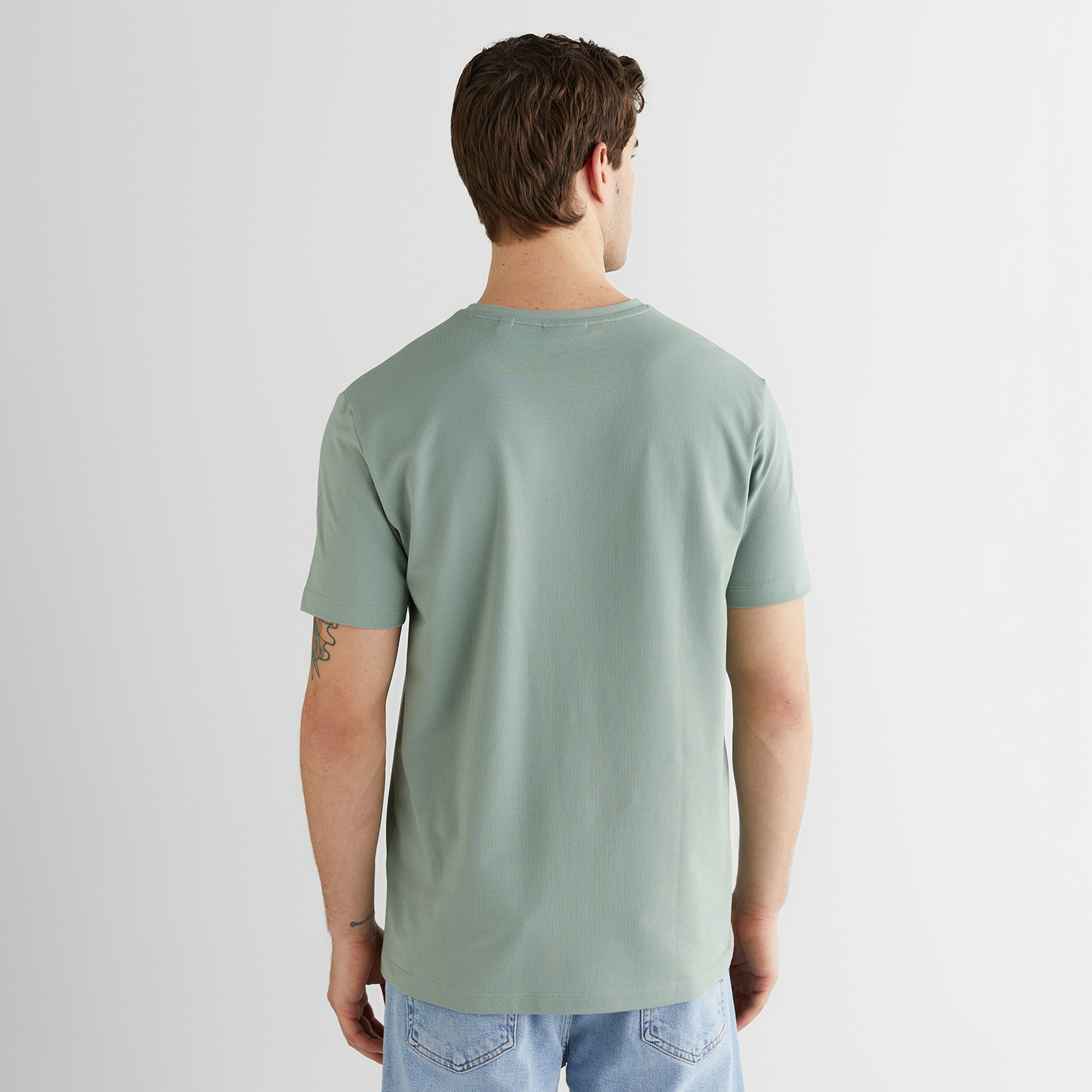GANT Erkek Yeşil Kısa Kollu T-Shirt