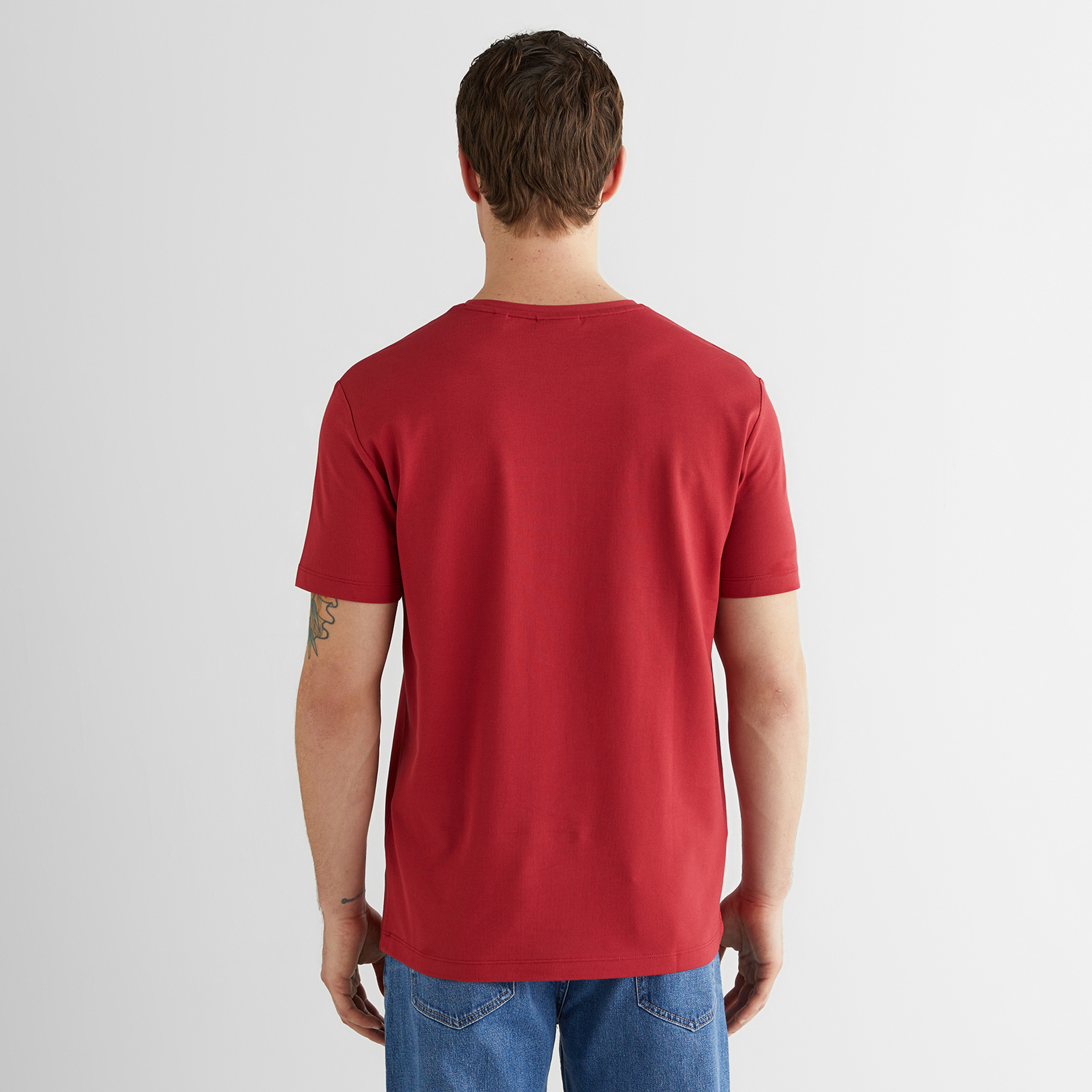 GANT Erkek Kırmızı Kısa Kollu T-Shirt