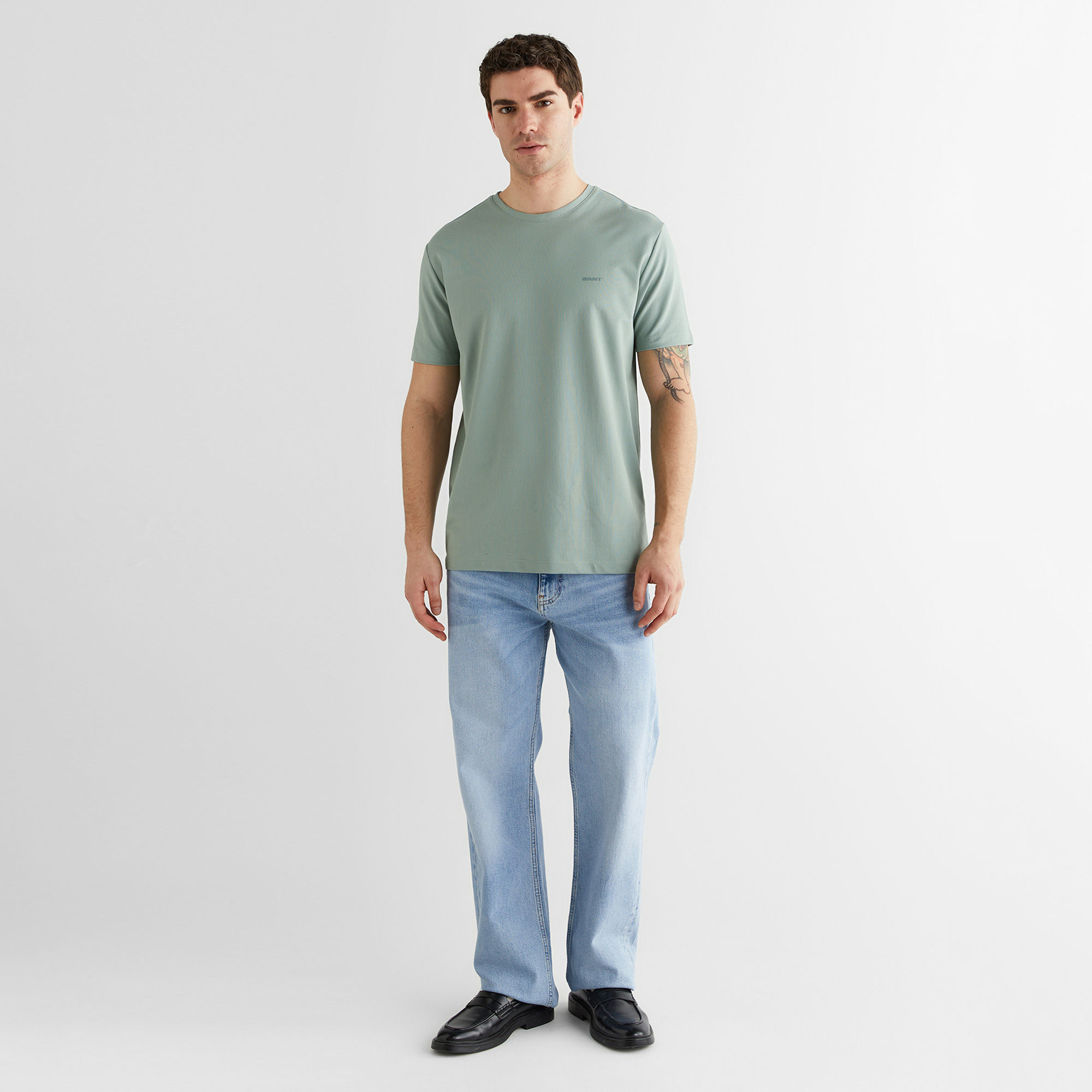 GANT Erkek Yeşil Kısa Kollu T-Shirt