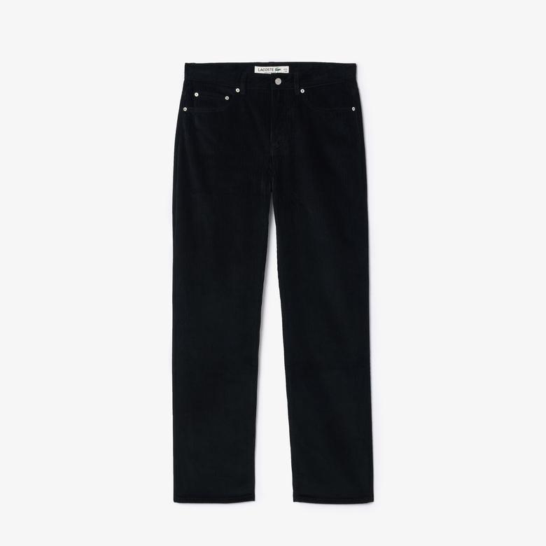 Erkek Straight Fit Casual Siyah Pantolon