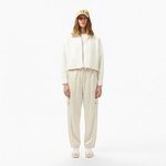 Kadın Oversize Fit Krem Kargo Pantolon