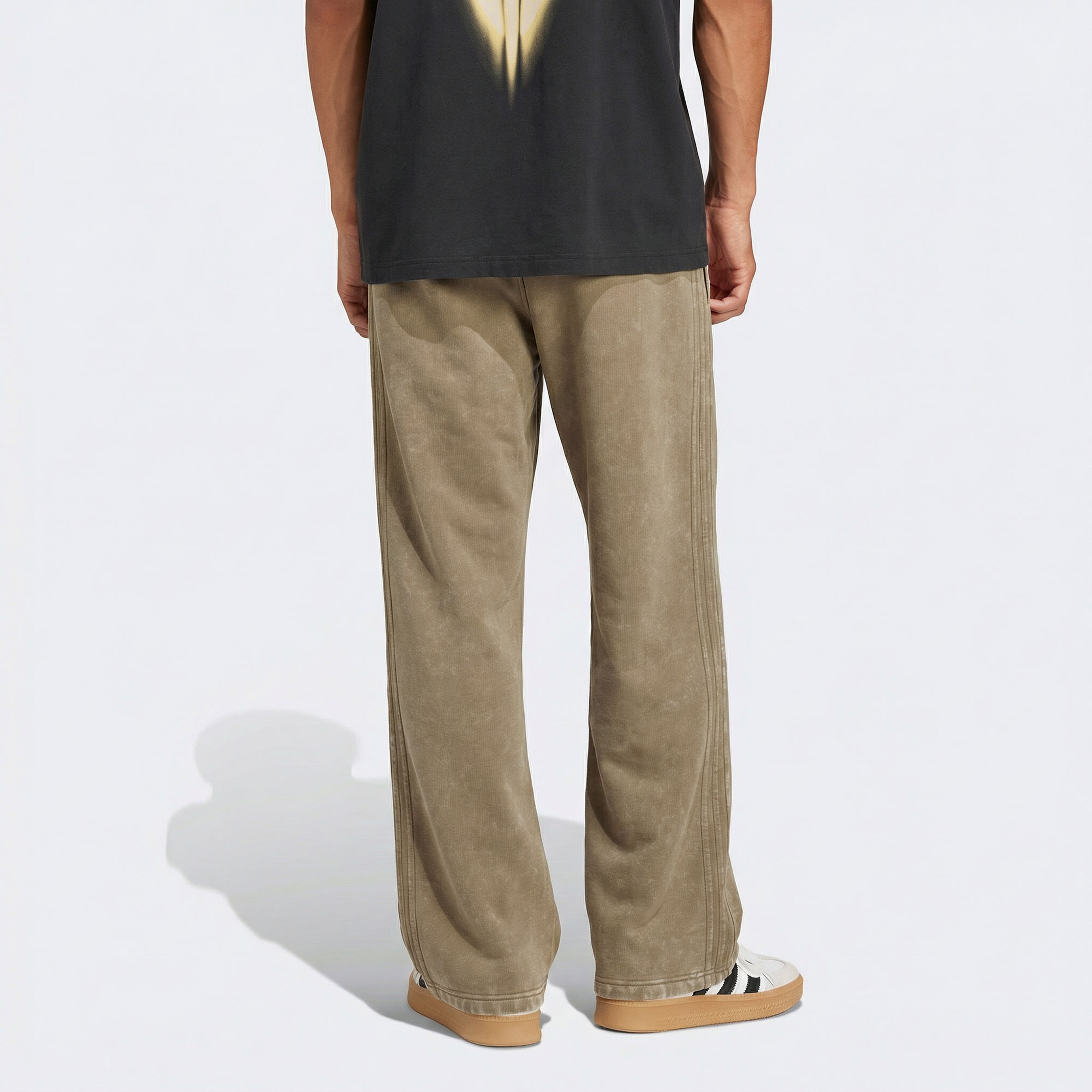 adidas Washed Erkek Koyu Bej Pantolon