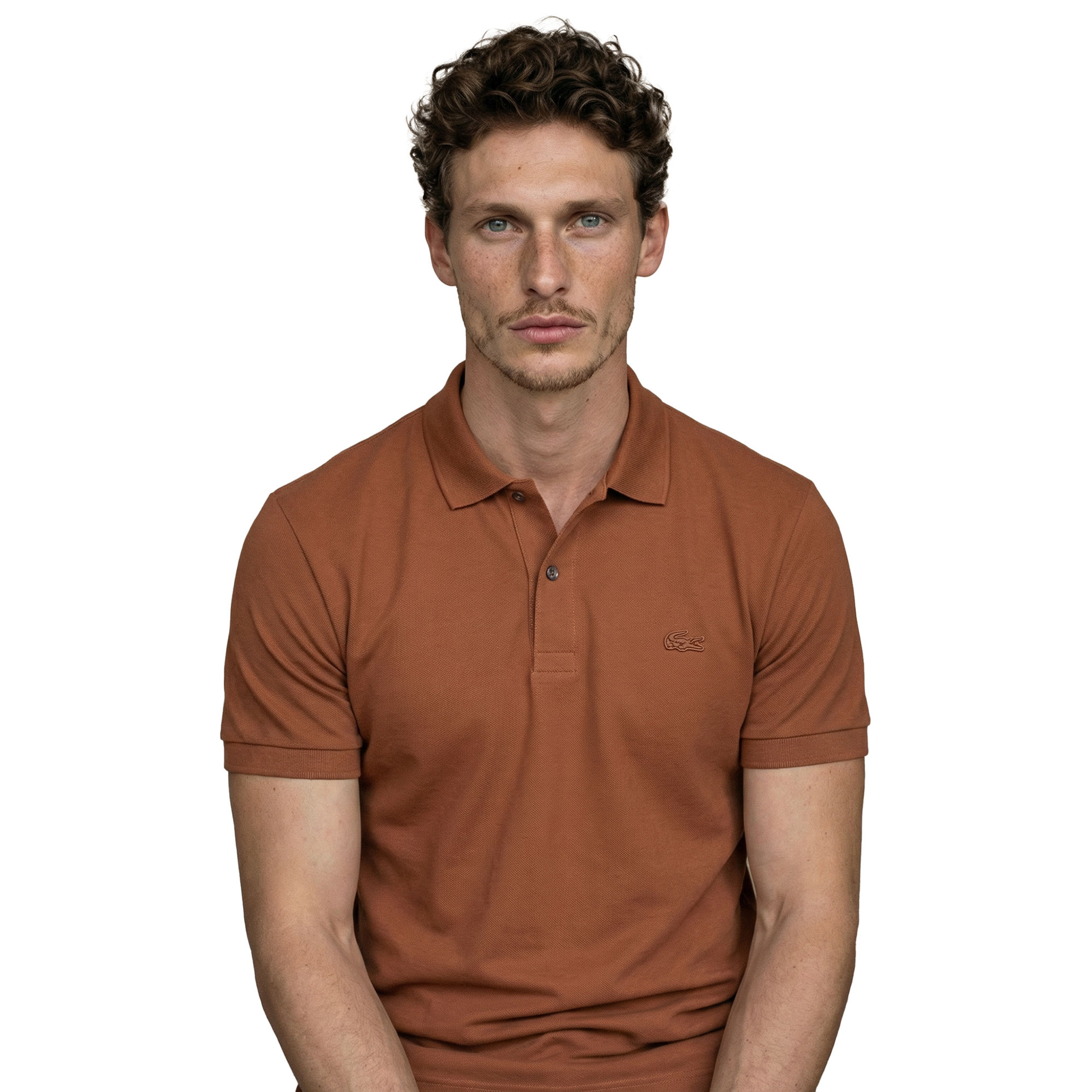 Erkek Regular Fit Kahverengi Paris Polo