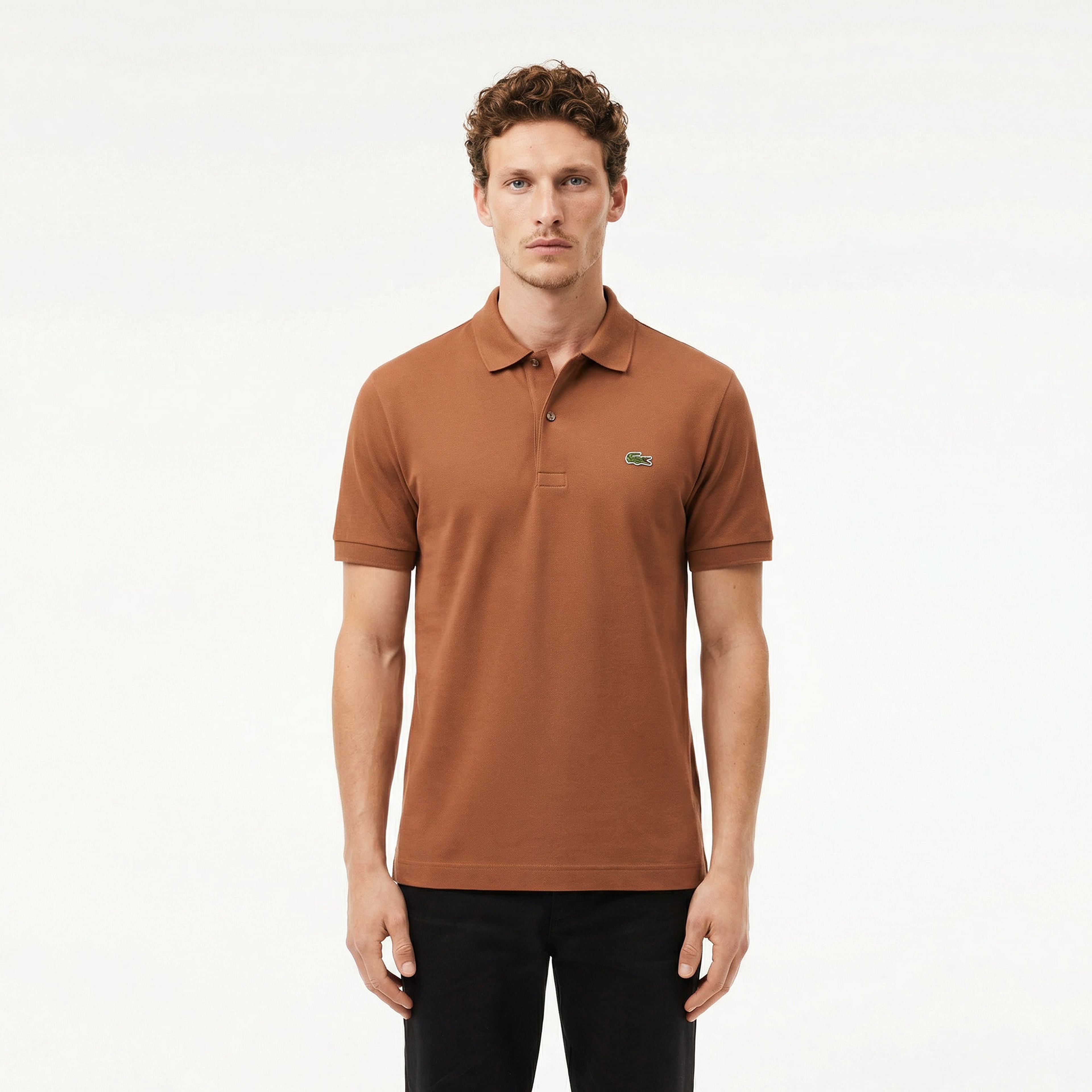 Erkek Regular Fit Kahverengi Paris Polo