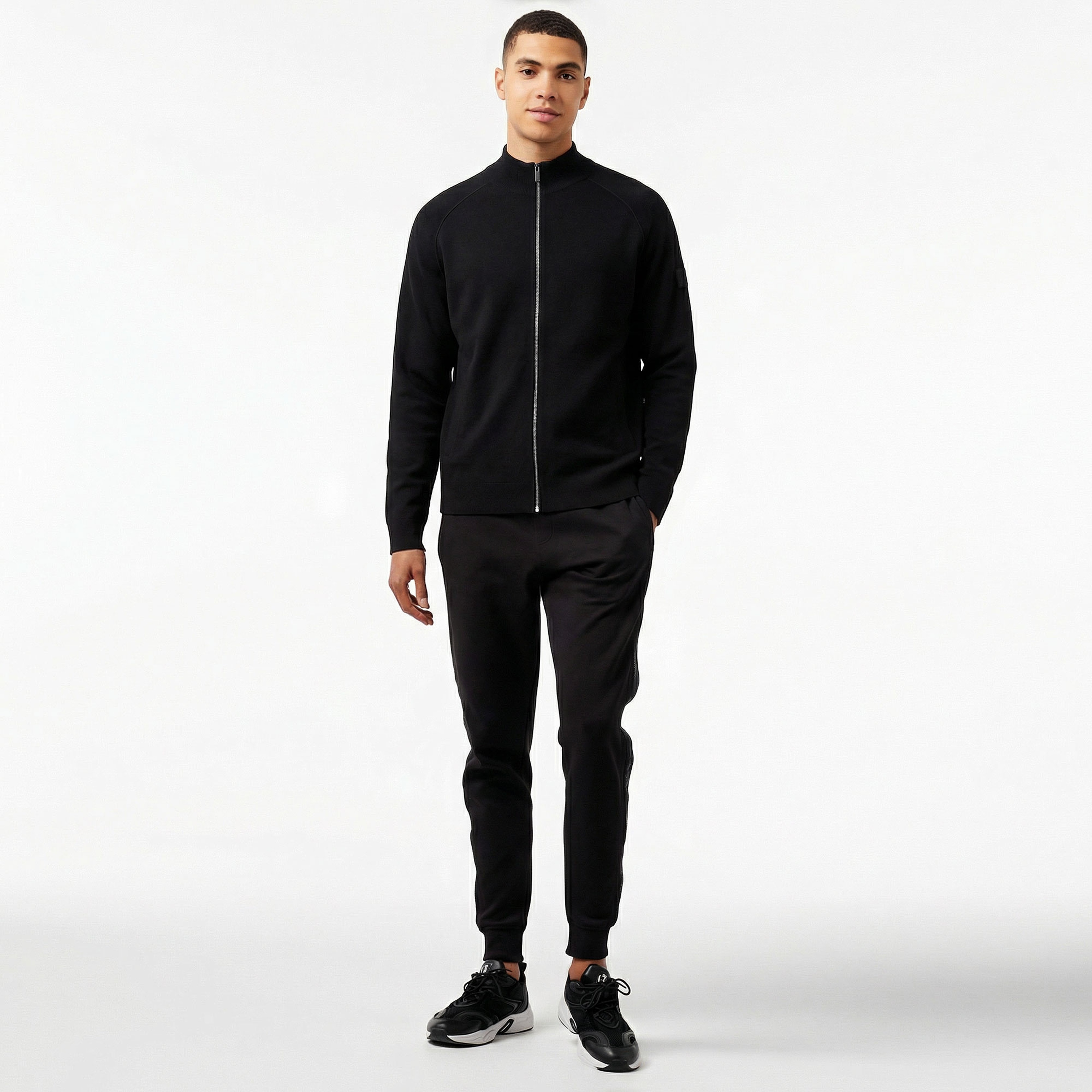 Calvin Klein Milano Stitch Erkek Siyah Eşofman Üstü