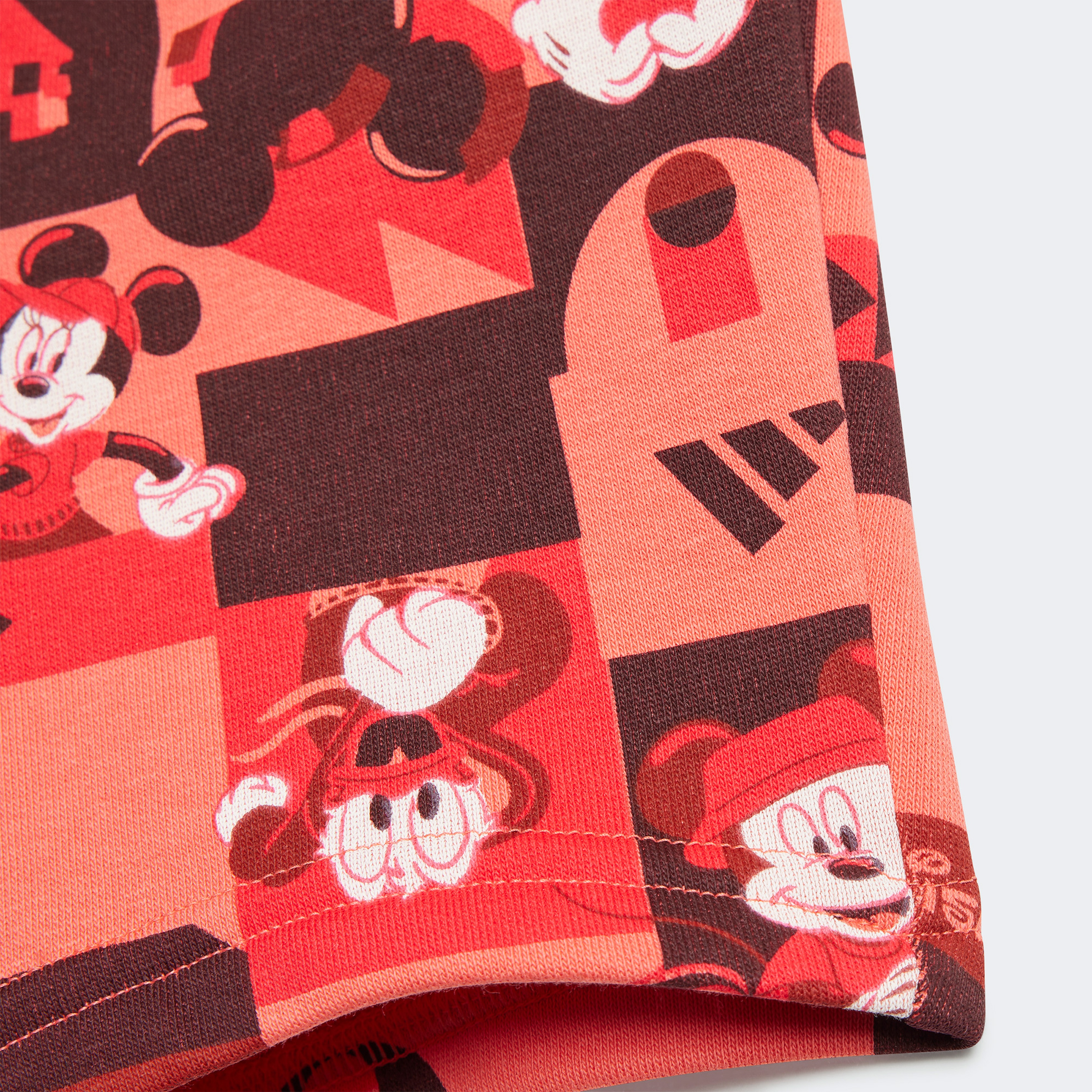 adidas Disney Mickey Mouse Çocuk Beyaz/Kırmızı Şort Takımı