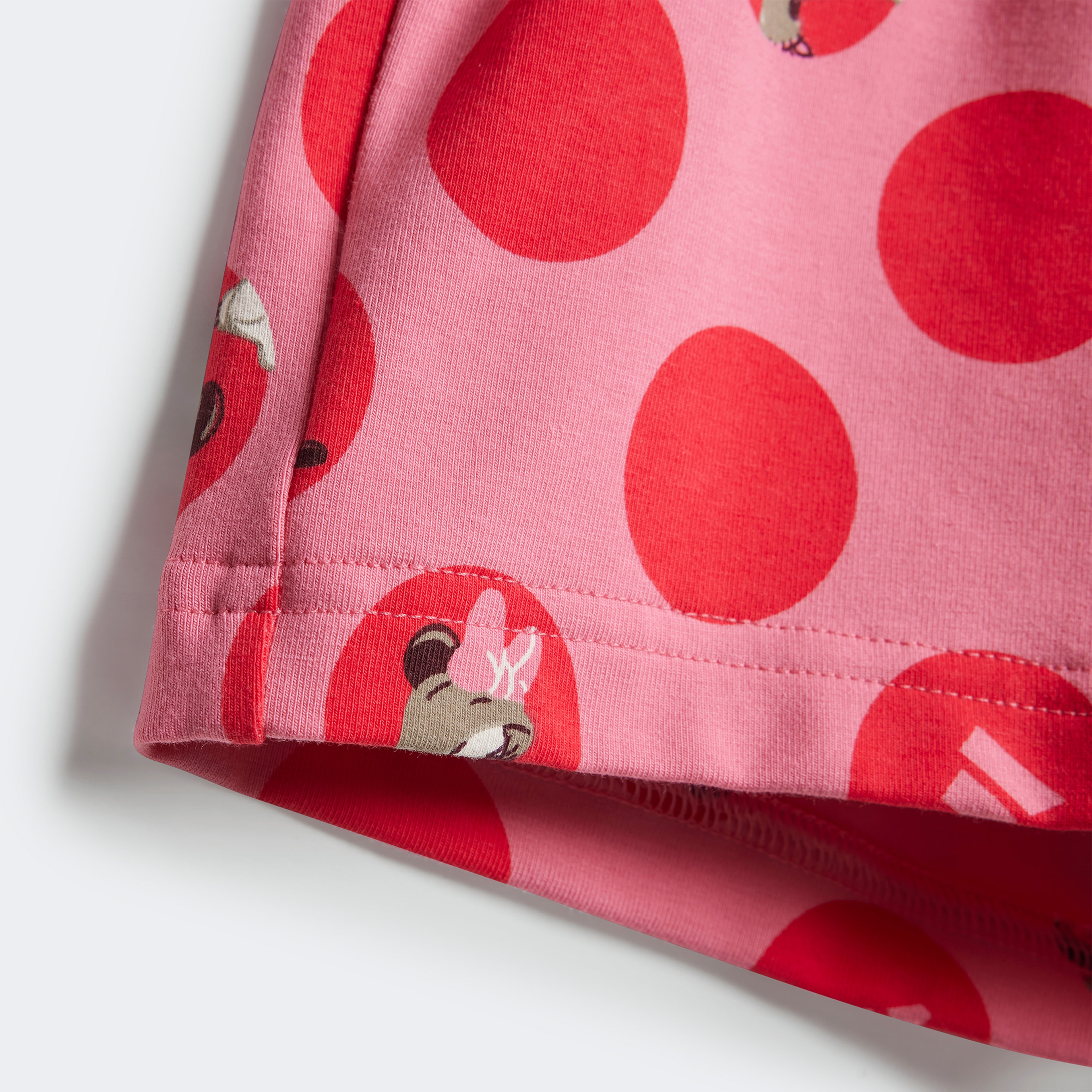 adidas Disney Minnie Mouse Çocuk Beyaz/Kırmızı Şort Takımı