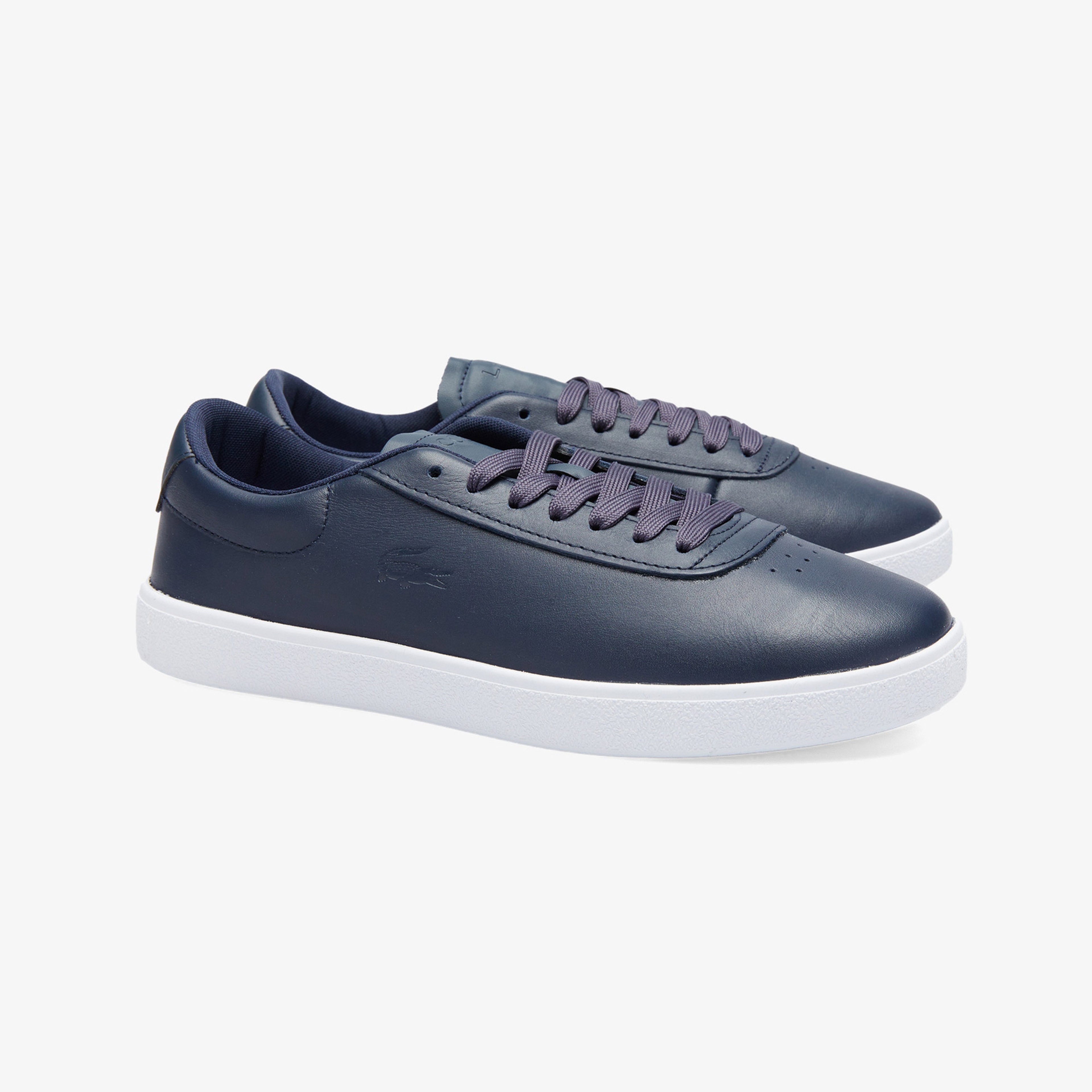 Lacoste Baseshot Evo Leather Erkek Lacivert Sneaker
