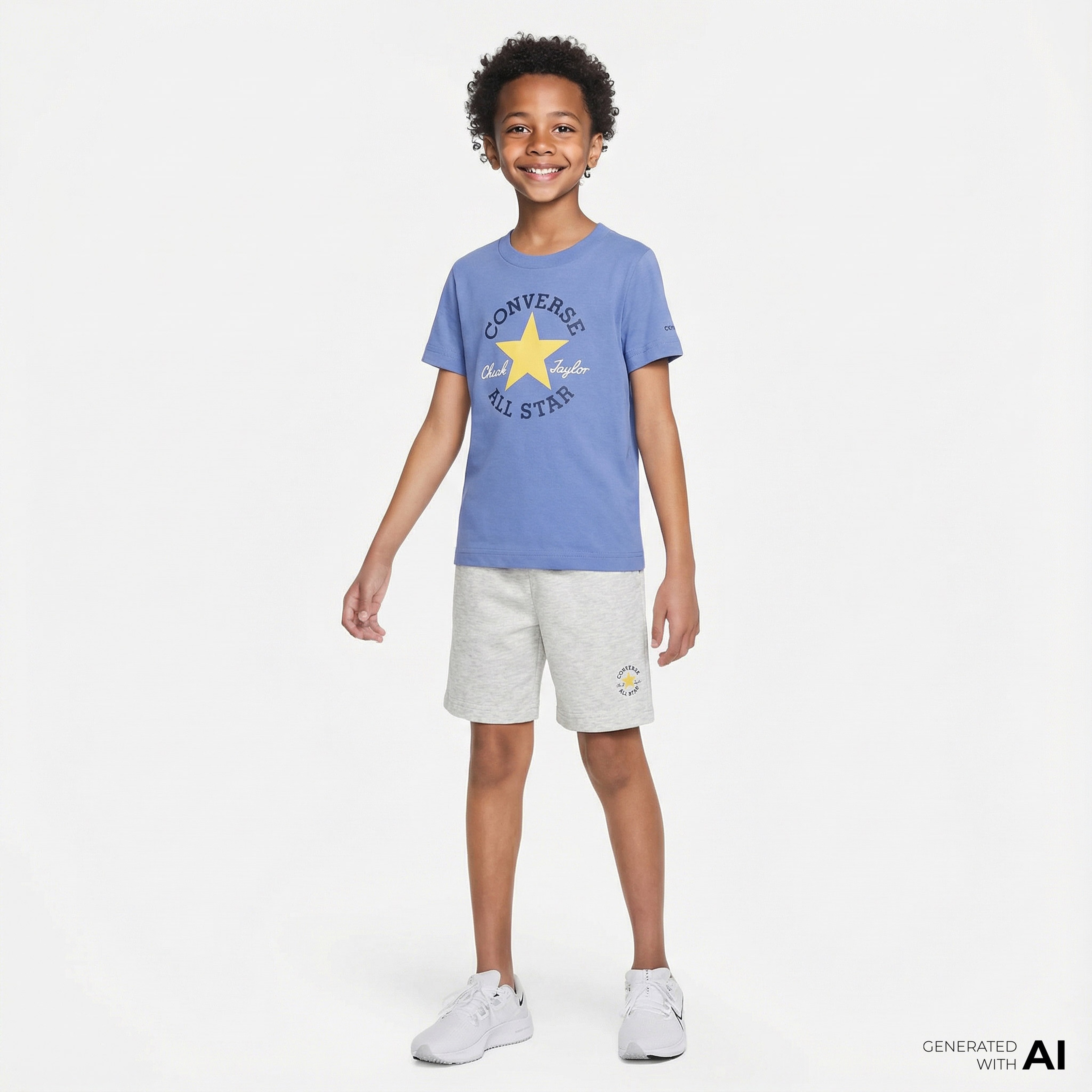 Converse Dissected Çocuk Mavi Şort Takım