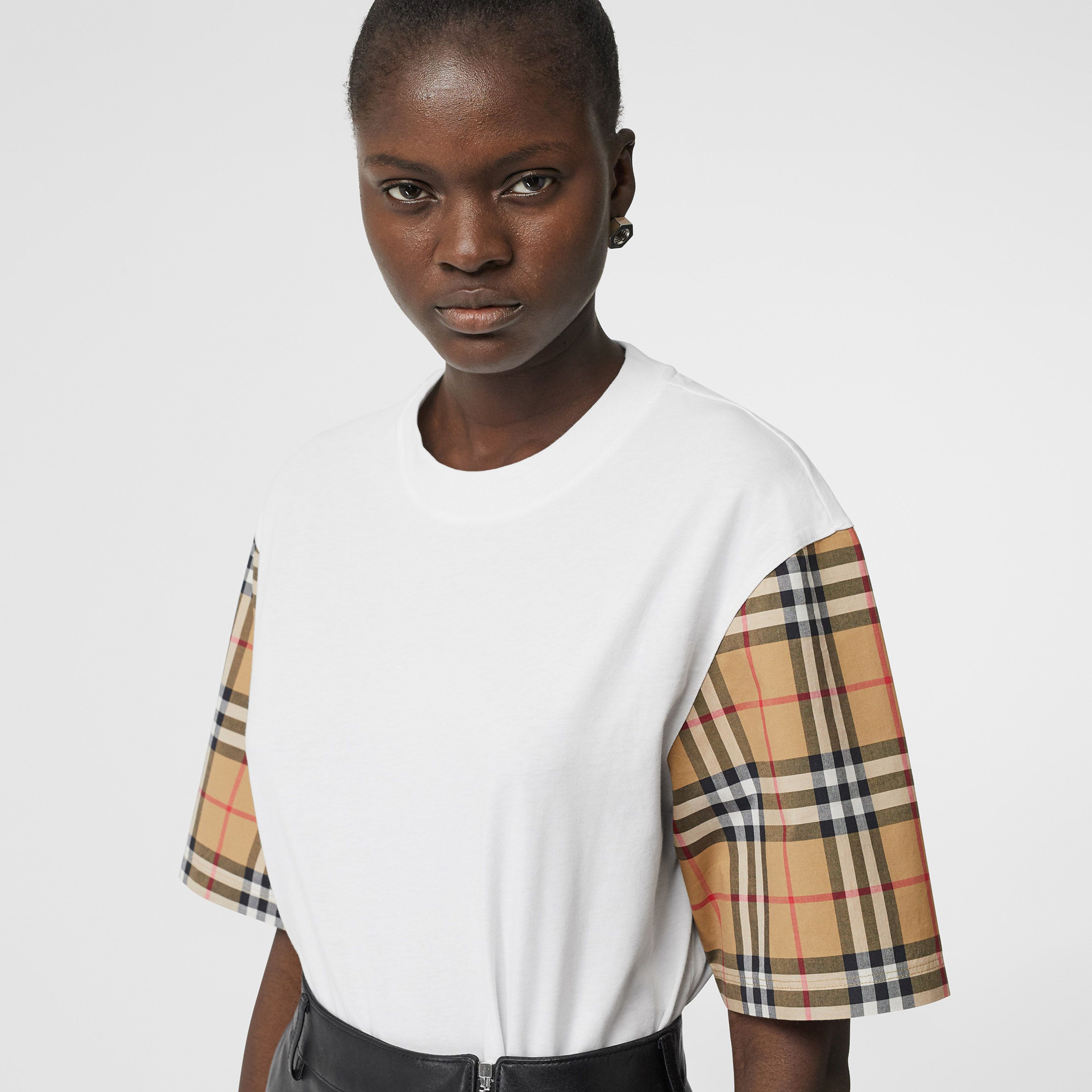 Burberry Kadın Beyaz T-Shirt