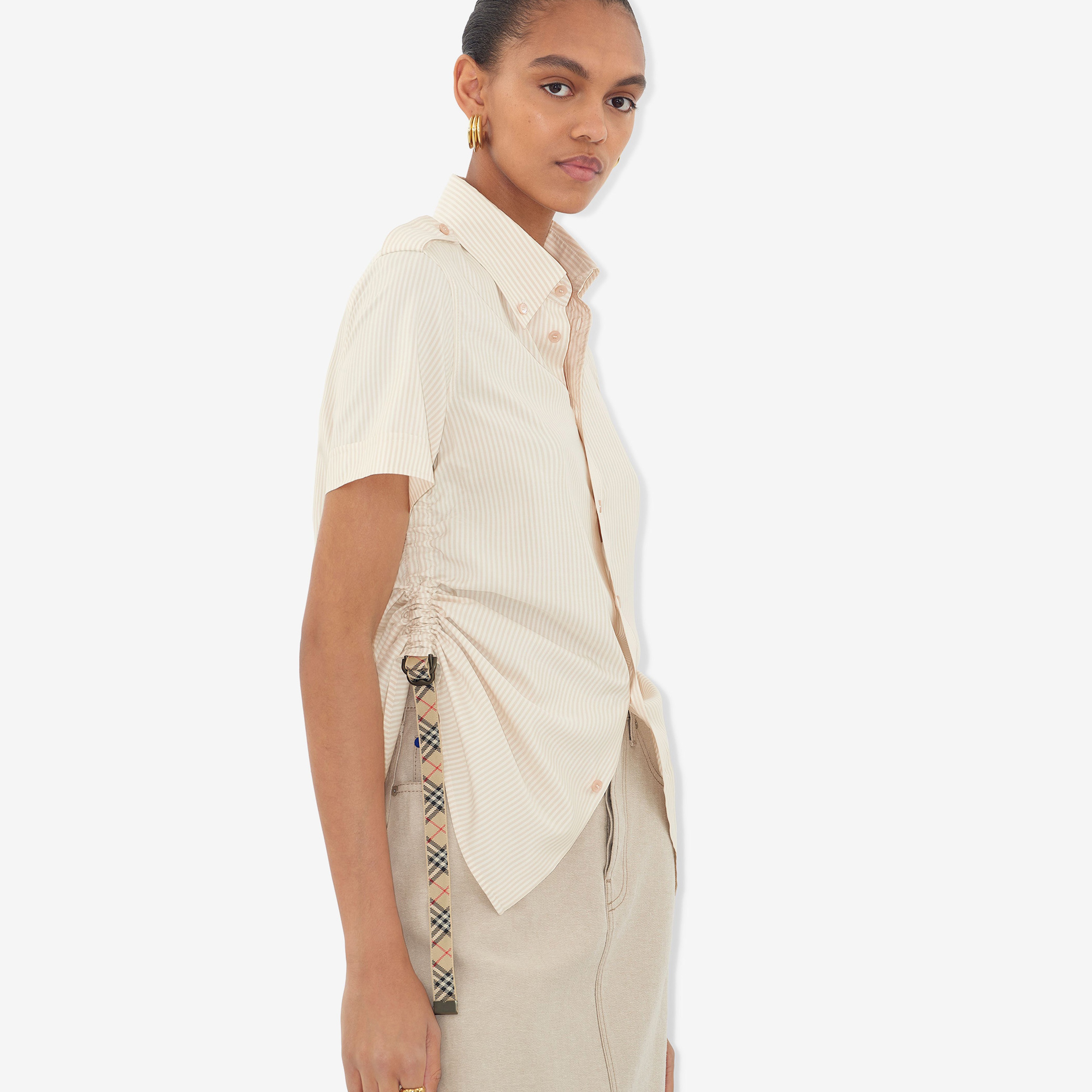 Burberry Kadın Bej Gömlek