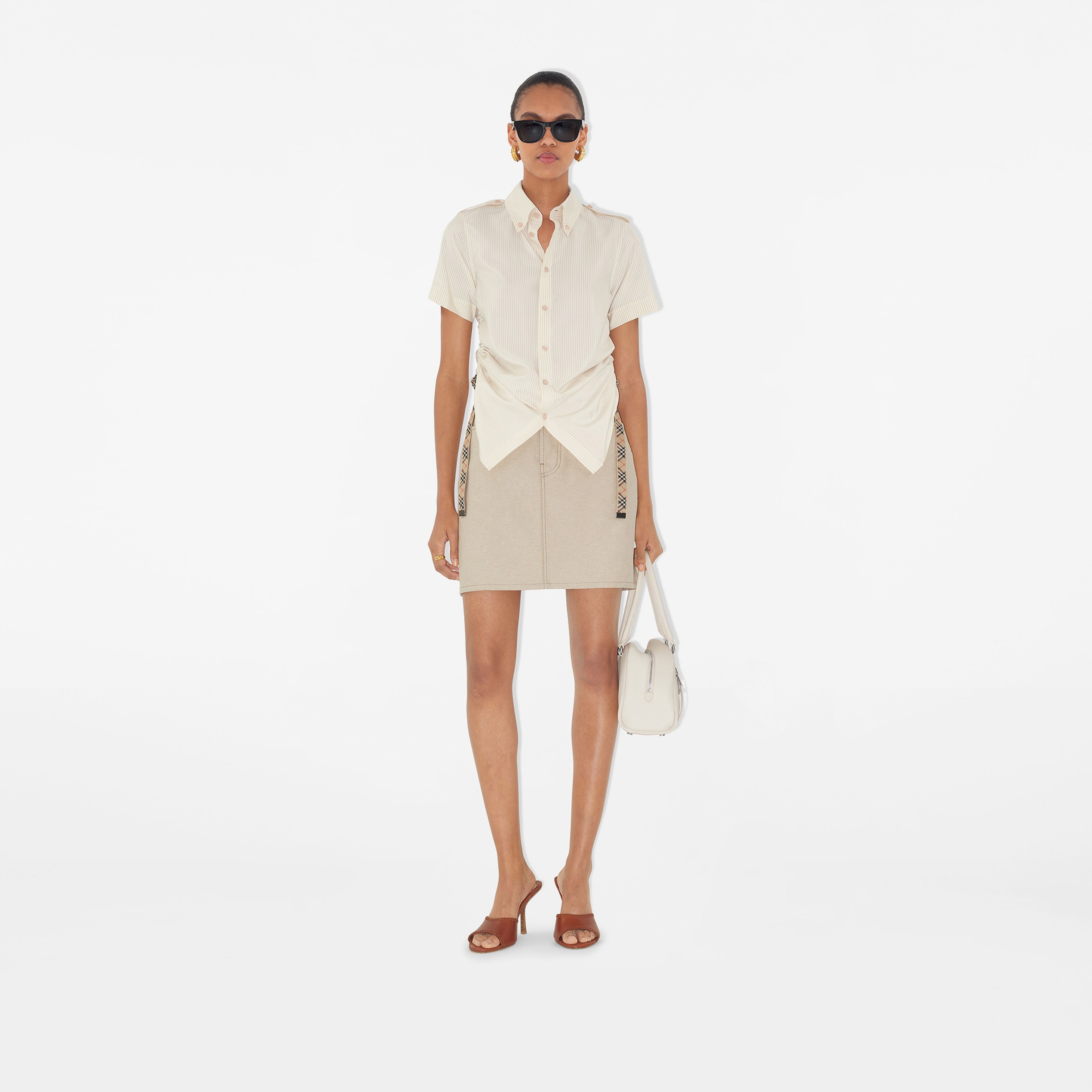 Burberry Kadın Bej Gömlek