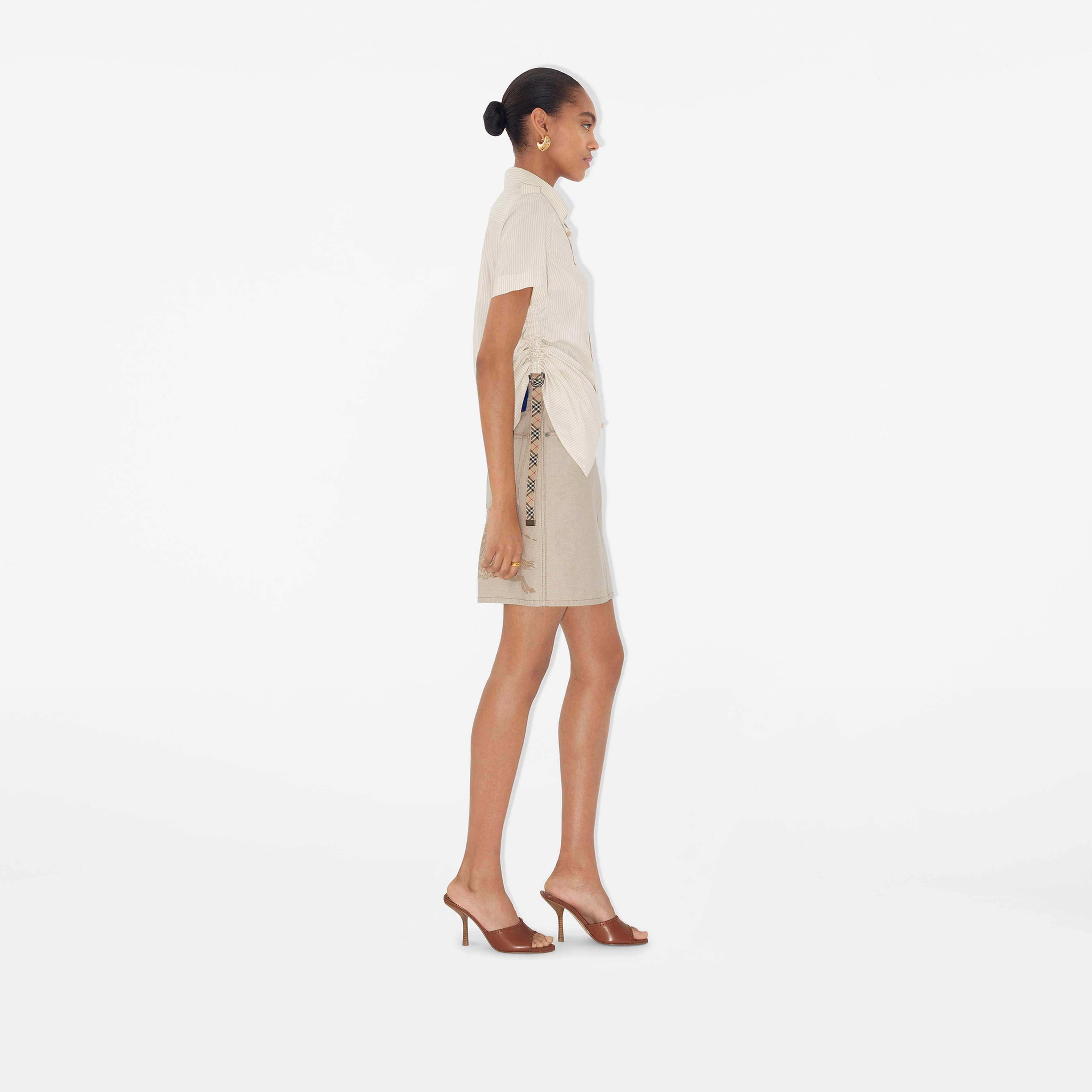 Burberry Kadın Bej Gömlek