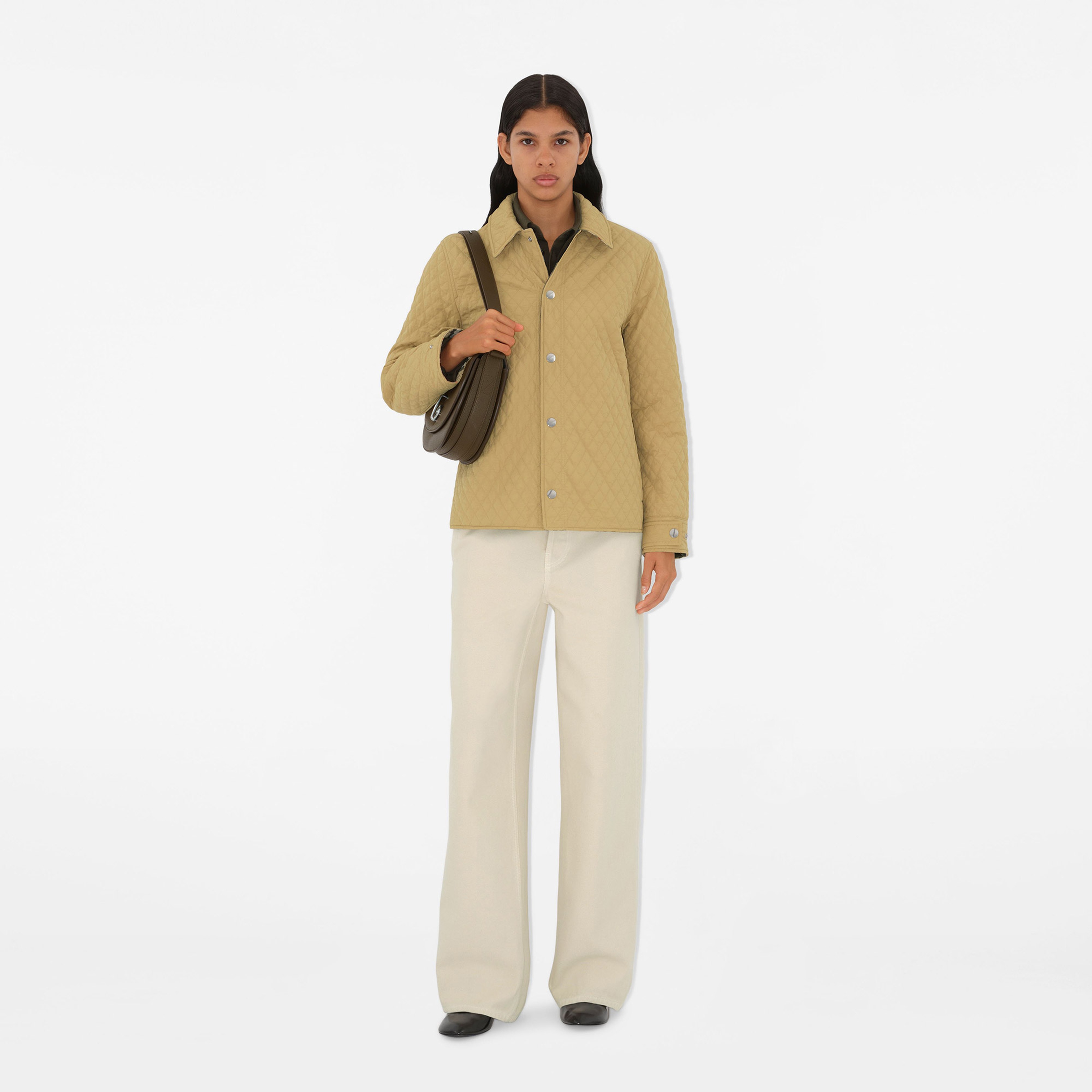 Burberry Kadın Bej Mont
