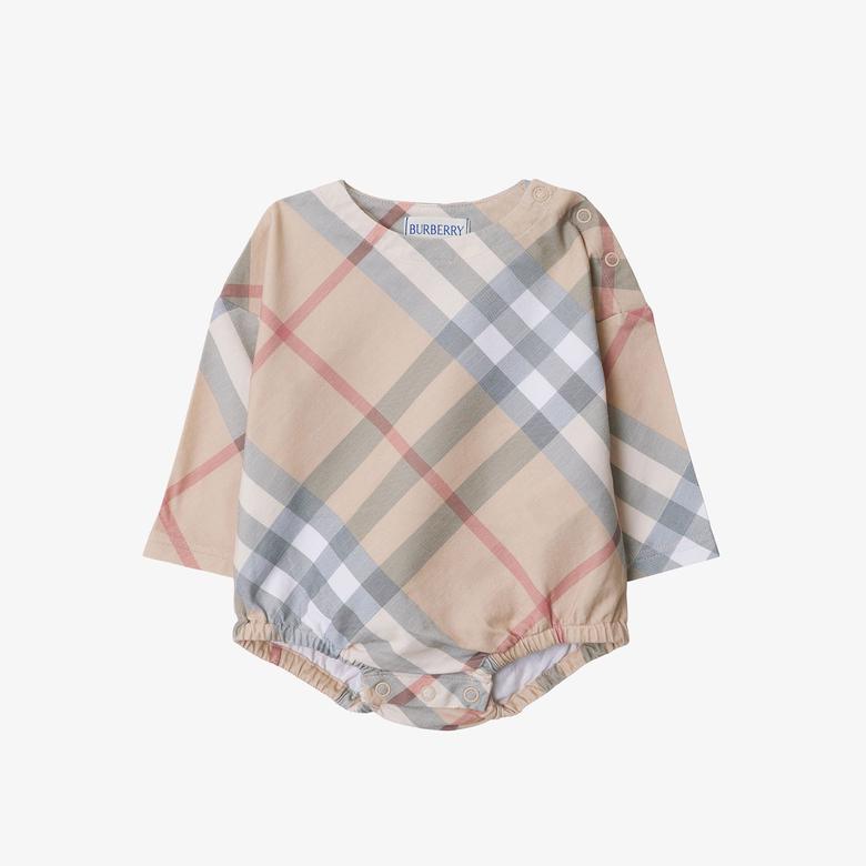 Burberry Çocuk Bej Bebek Seti
