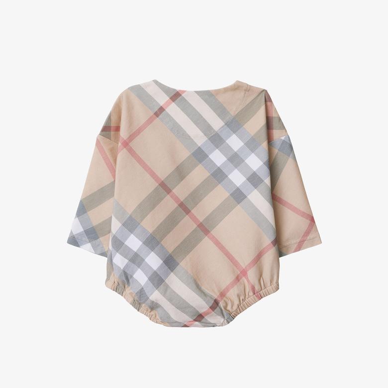 Burberry Çocuk Bej Bebek Seti