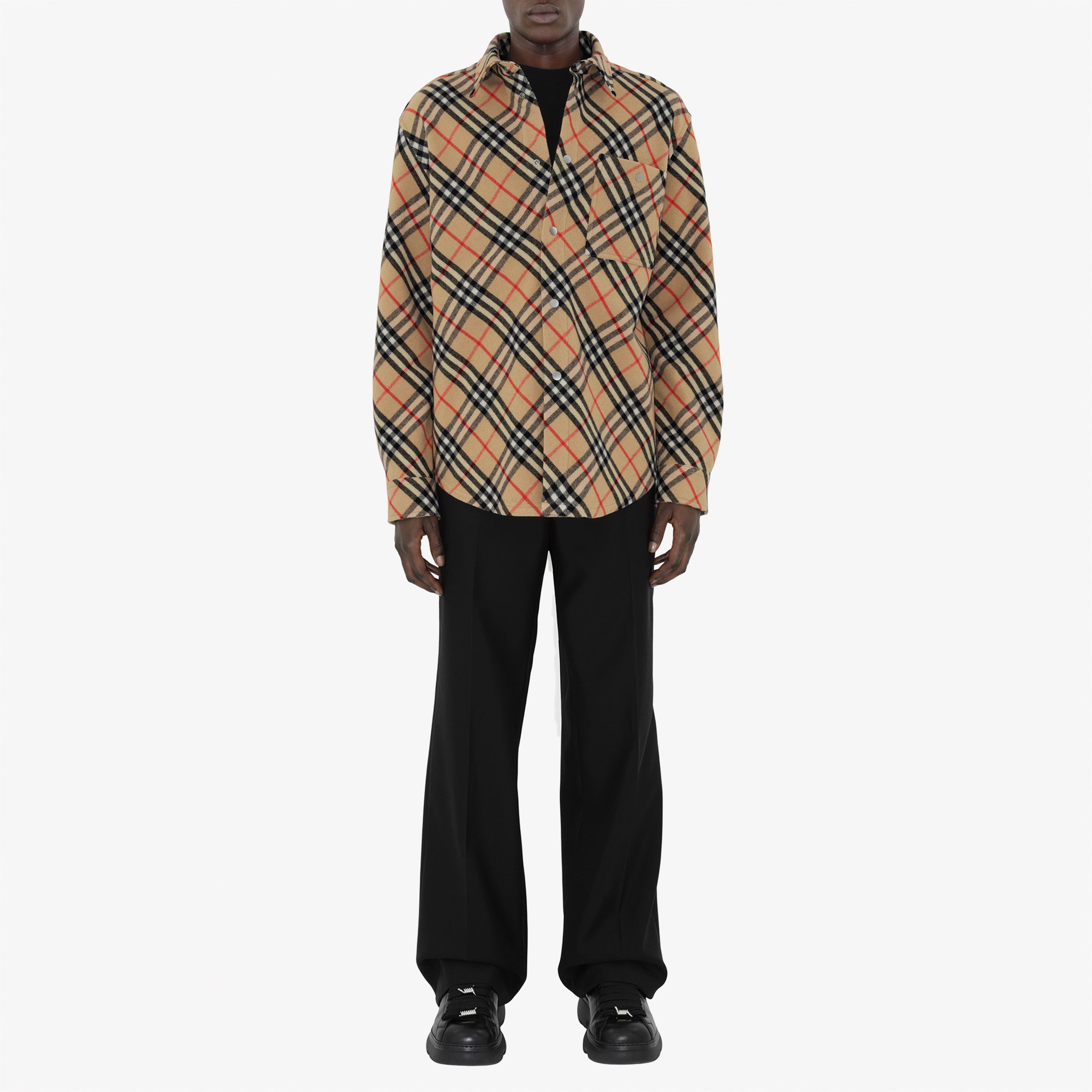 Burberry Erkek Bej Gömlek