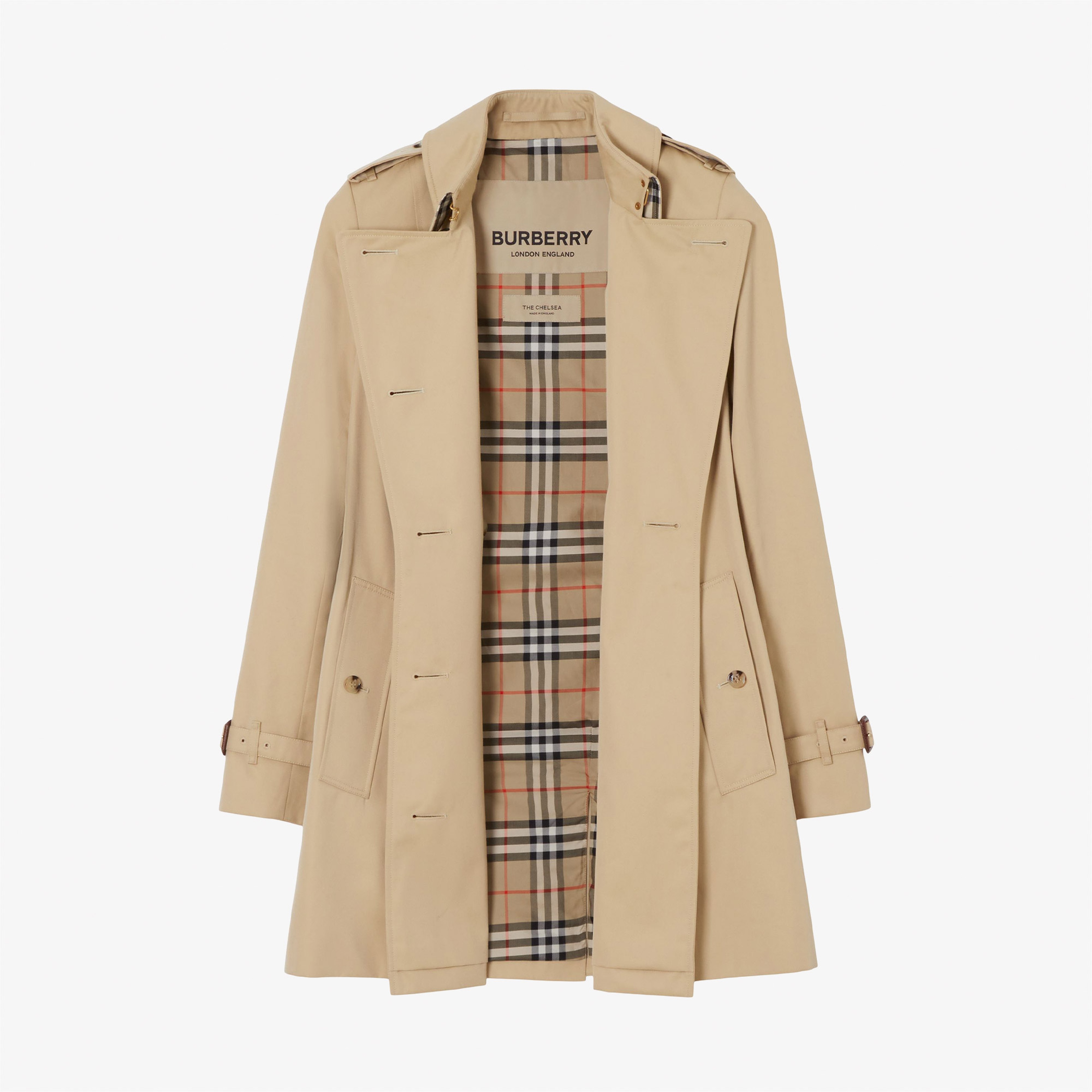 Burberry Kadın Sarı Mont