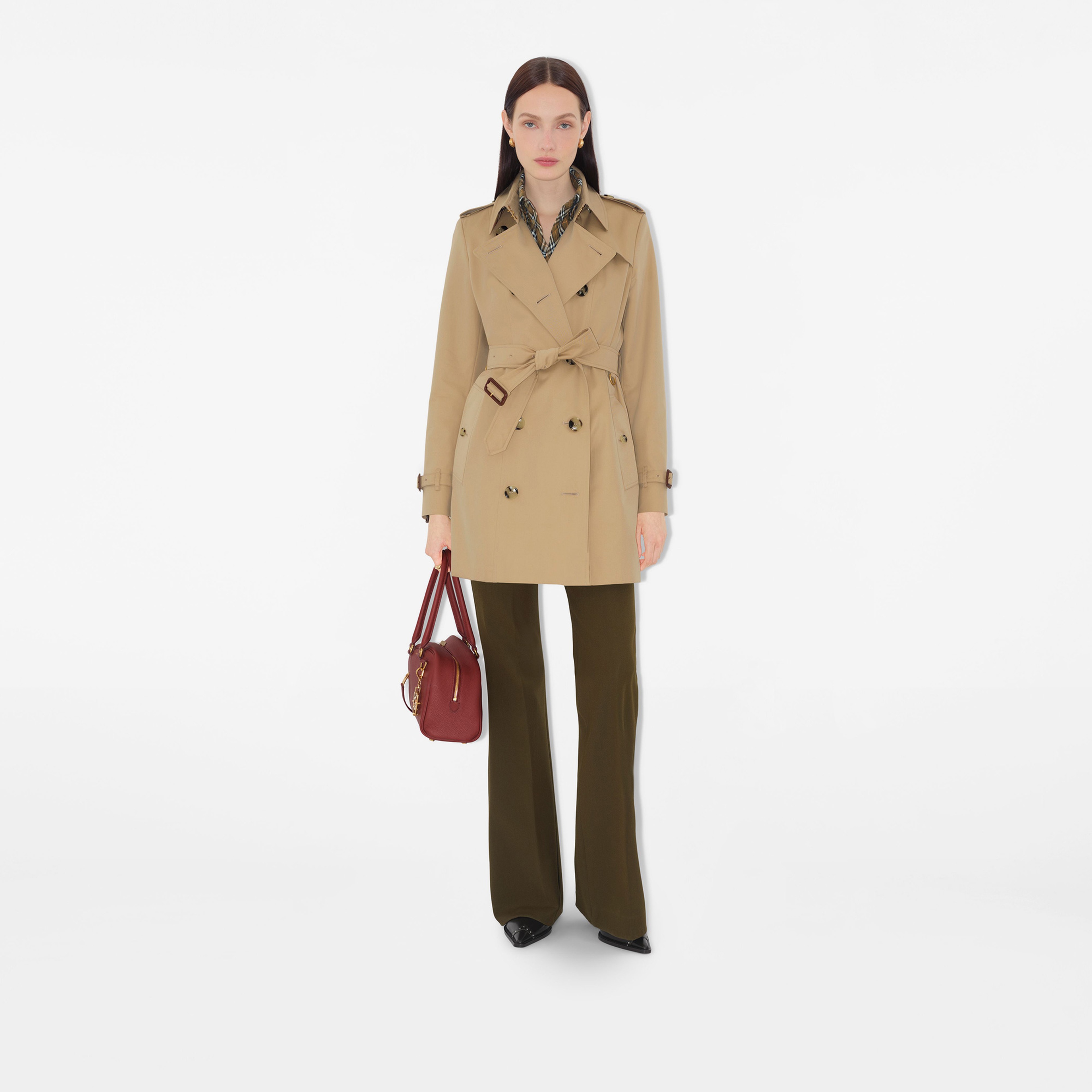Burberry Kadın Sarı Mont