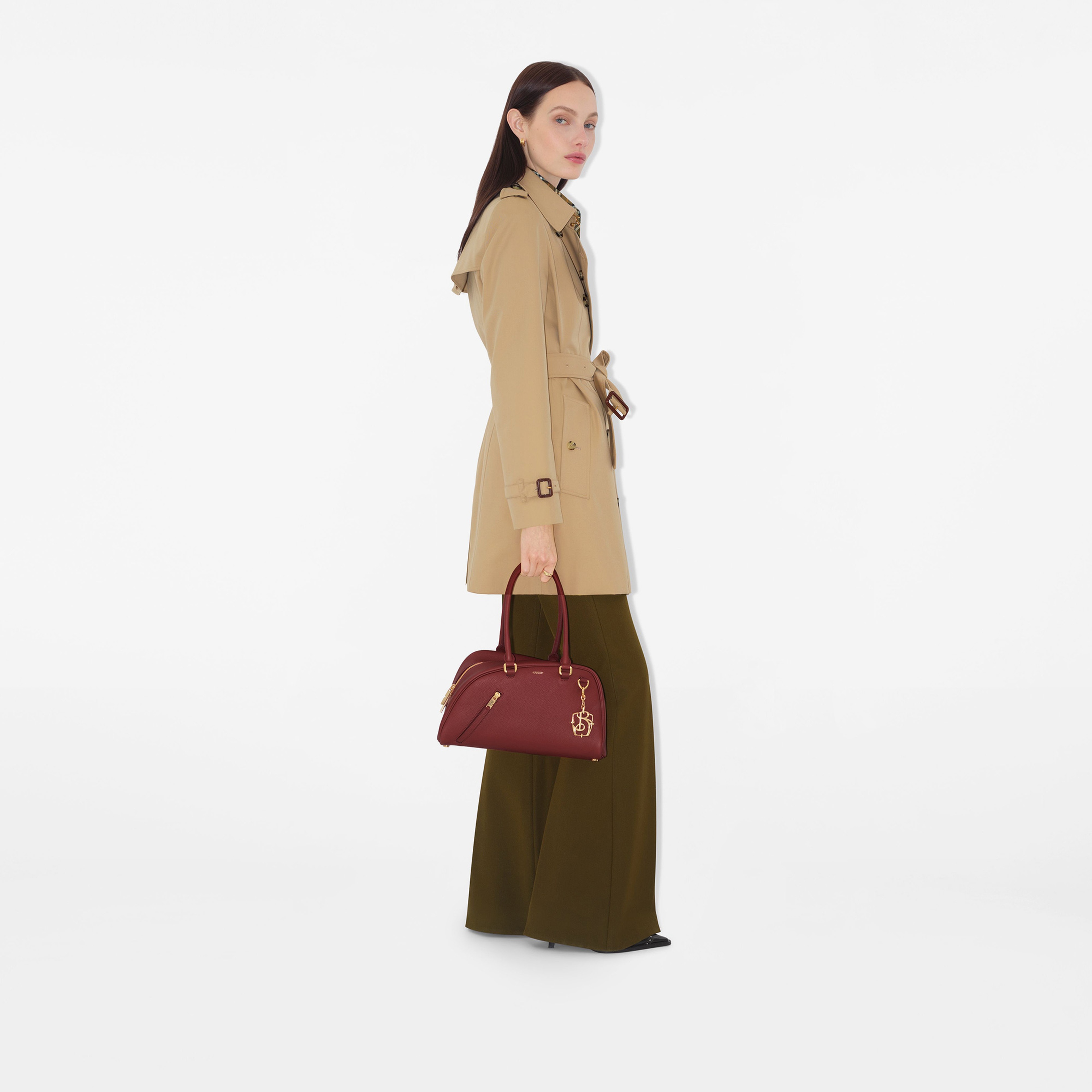 Burberry Kadın Sarı Mont