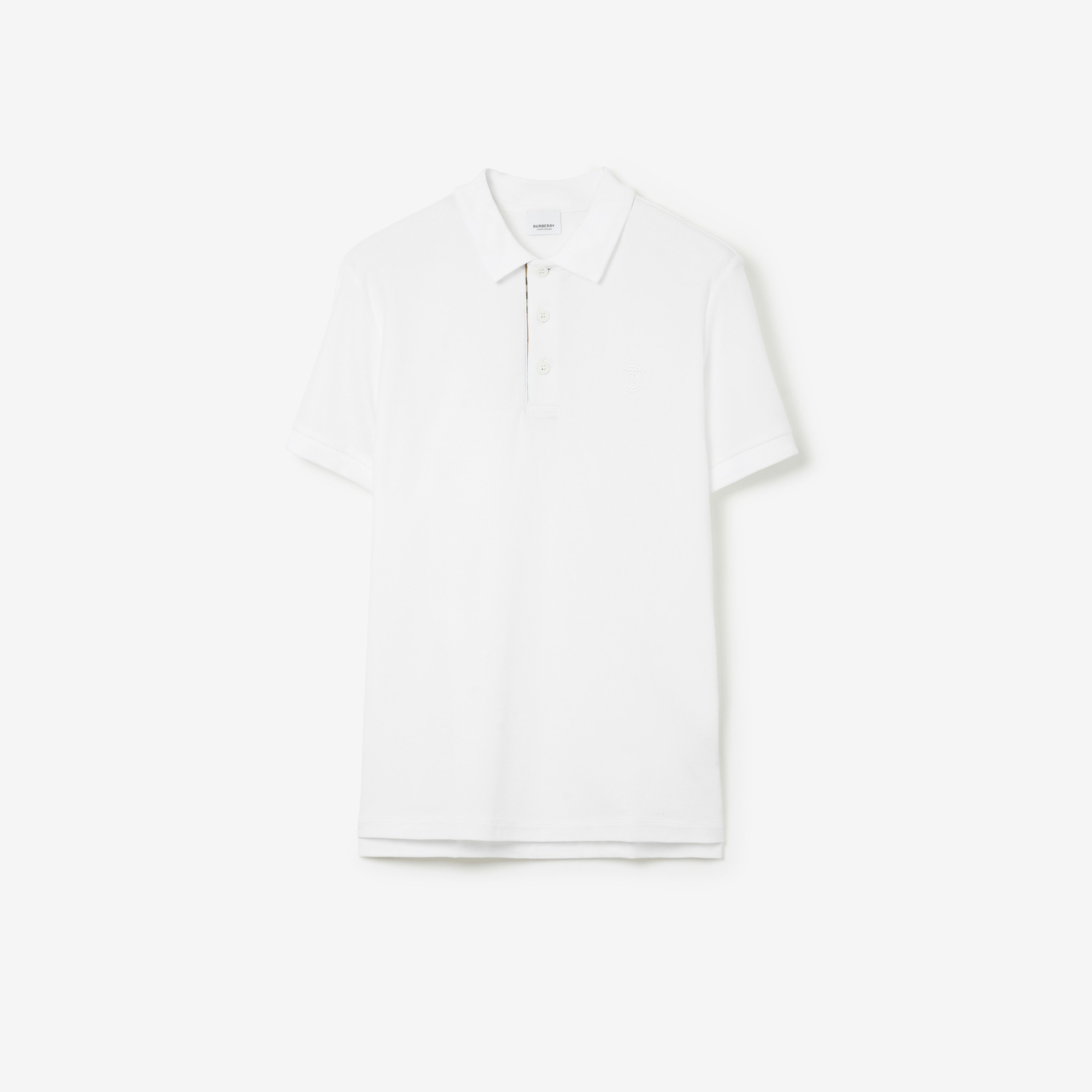 Burberry Erkek Beyaz Polo